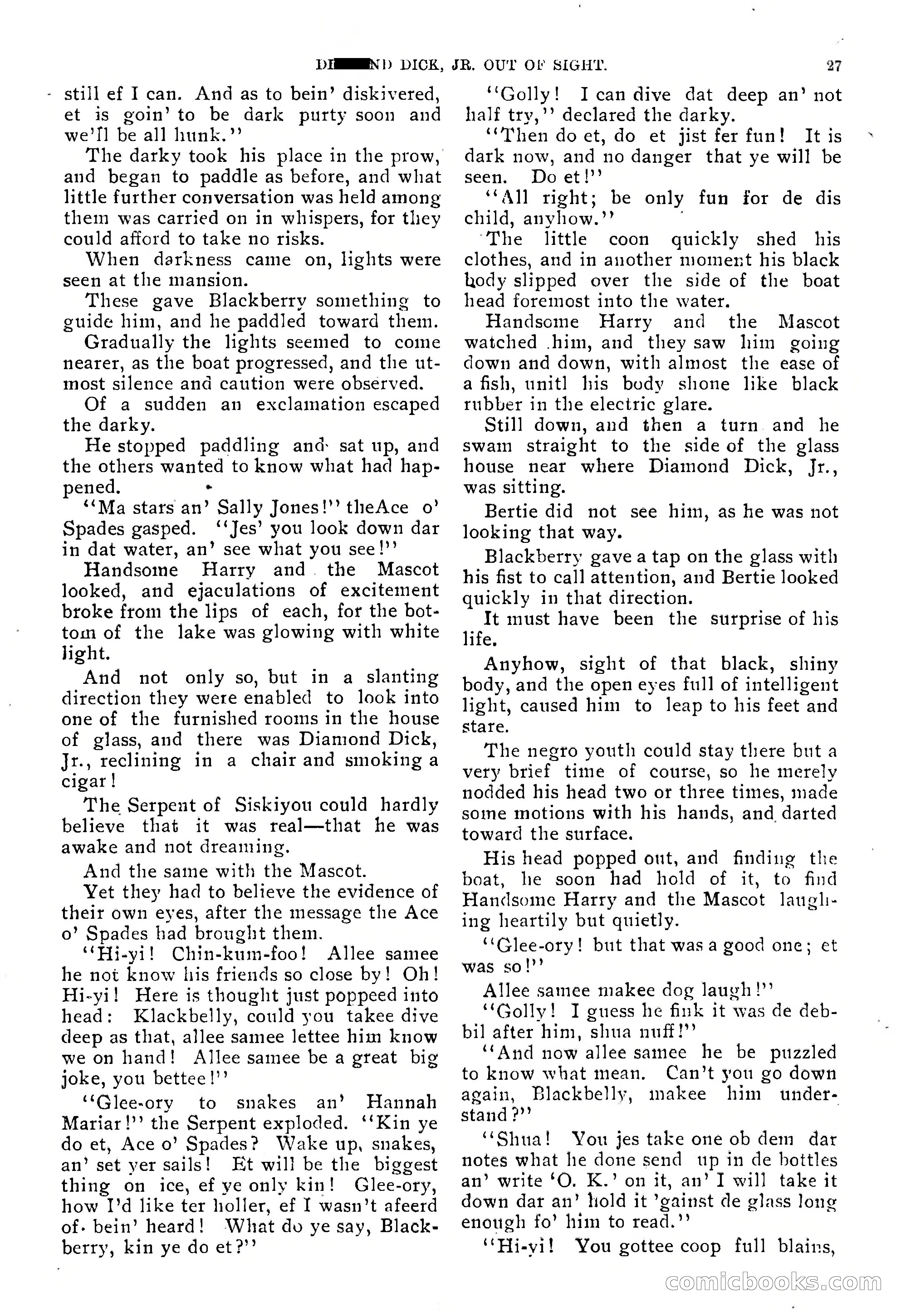 Diamond Dick, Jr.: The Boys' Best Weekly — page 29 of 37