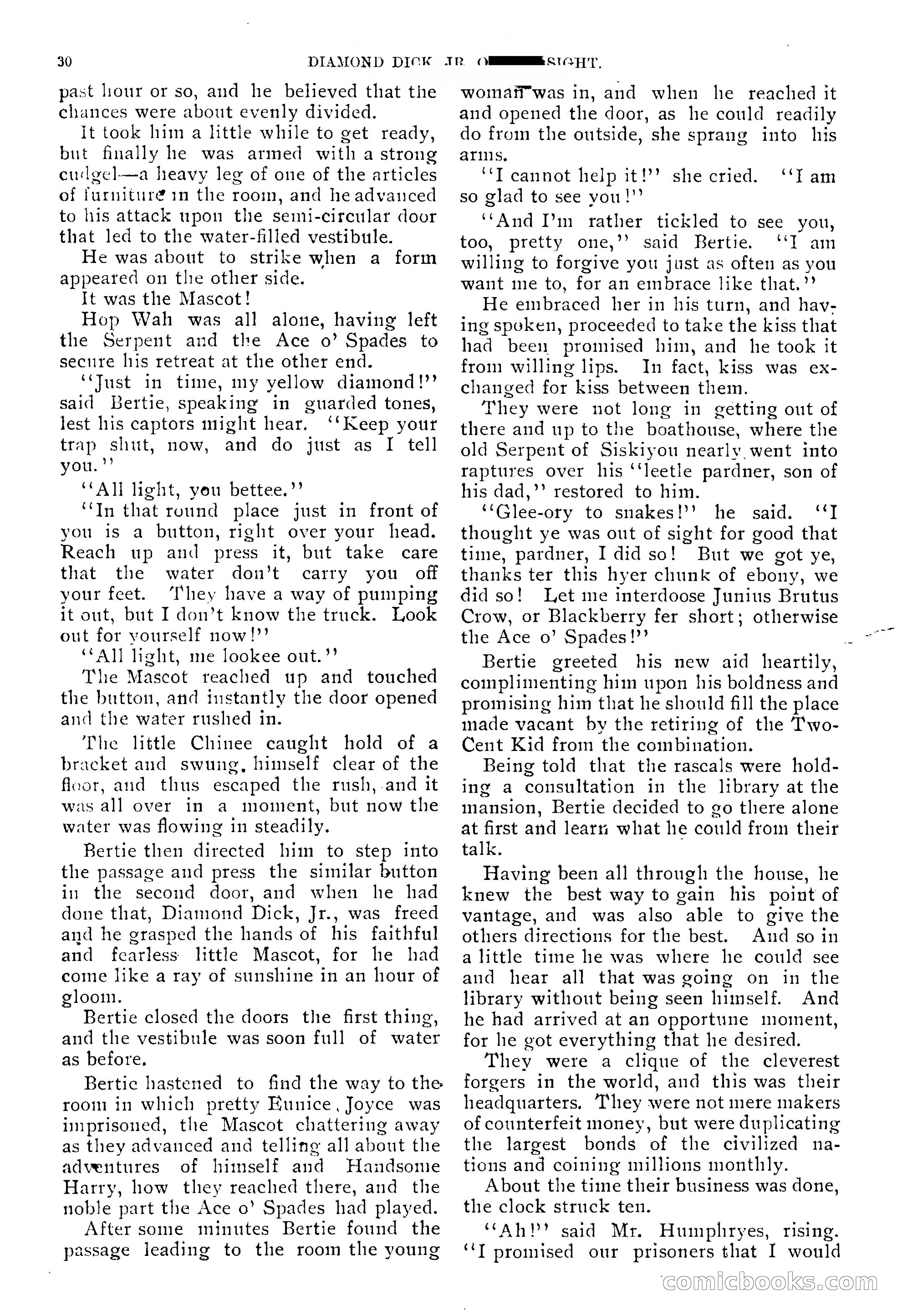 Diamond Dick, Jr.: The Boys' Best Weekly — page 32 of 37