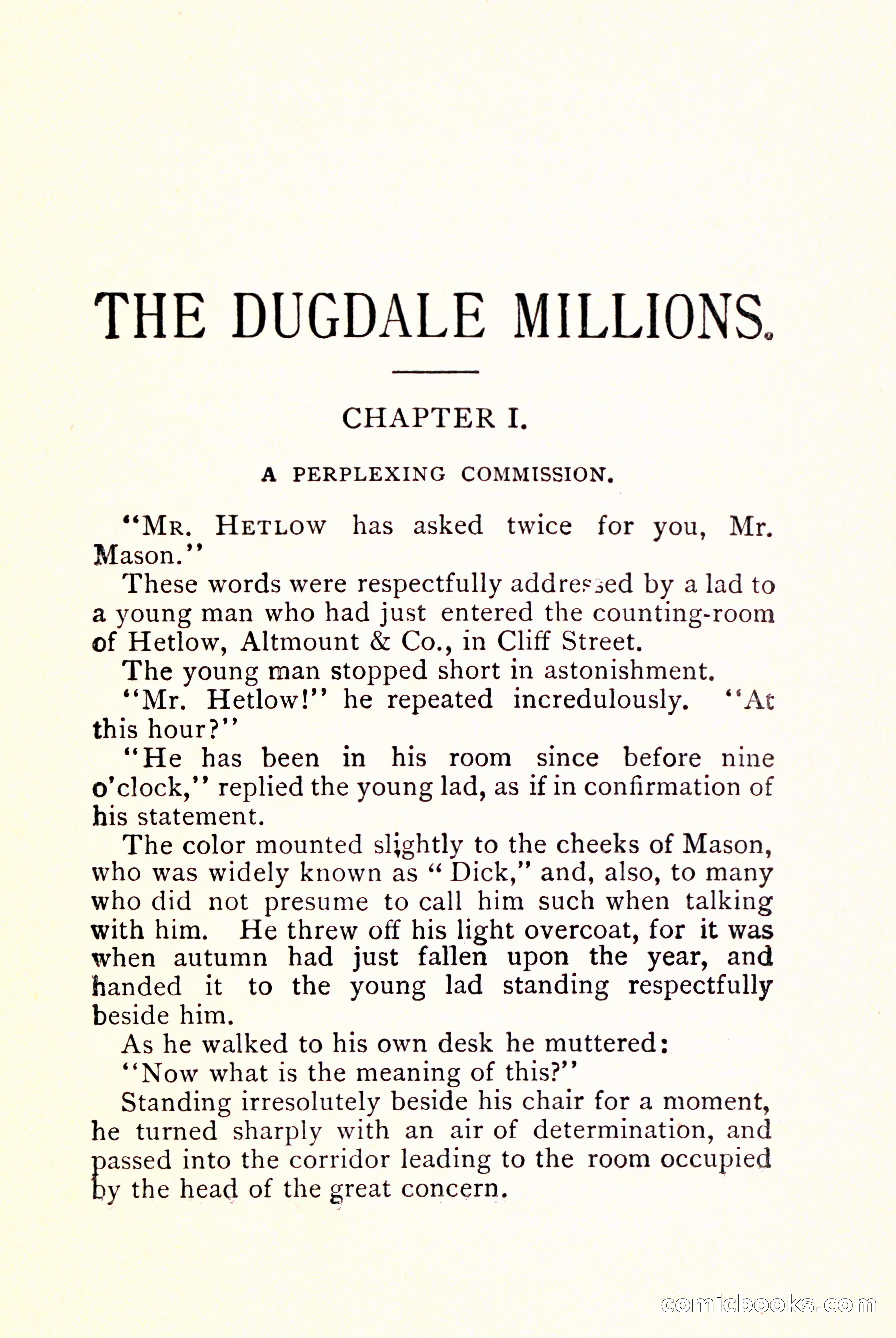 The Dugdale Millions — page 11 of 336