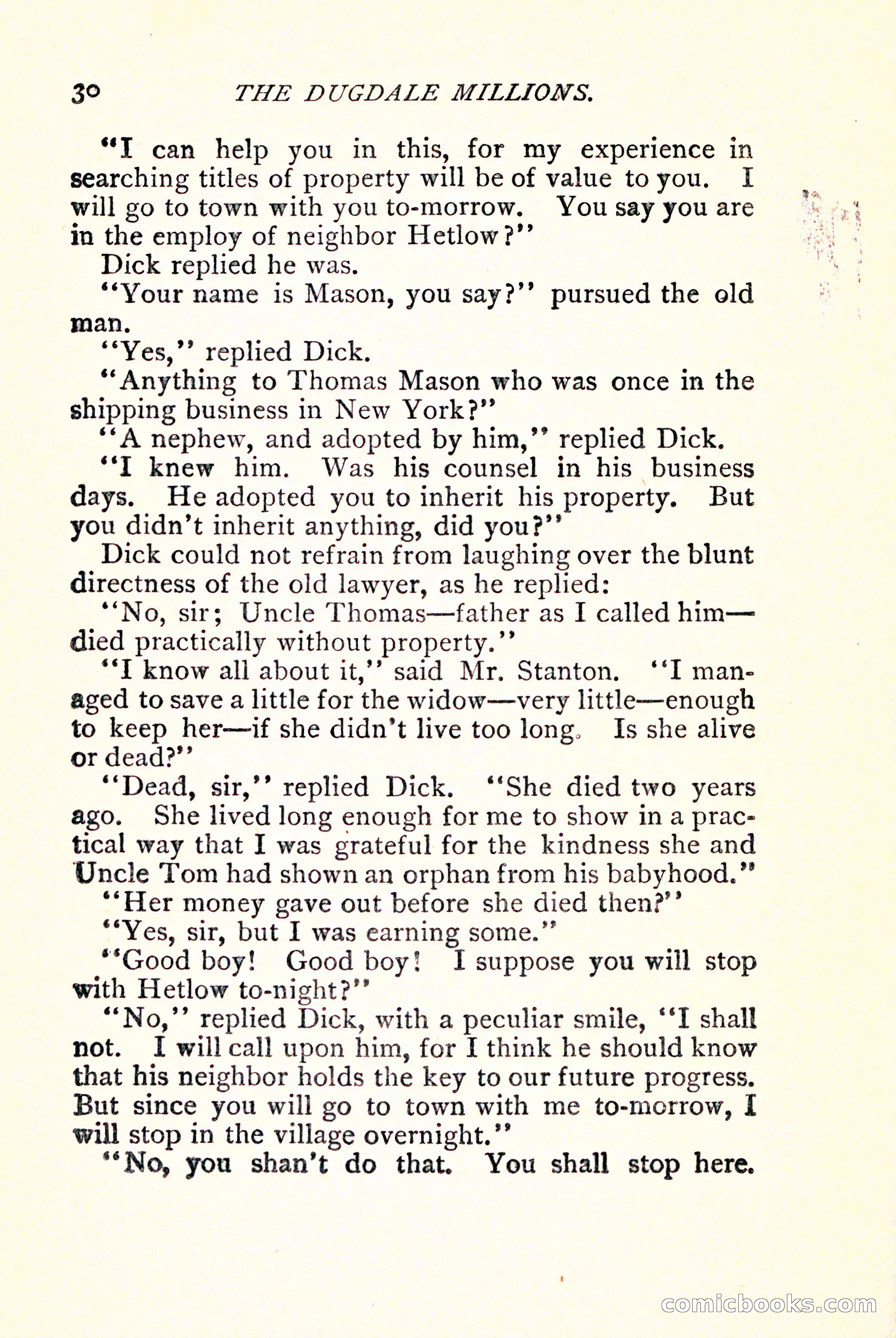 The Dugdale Millions — page 40 of 336