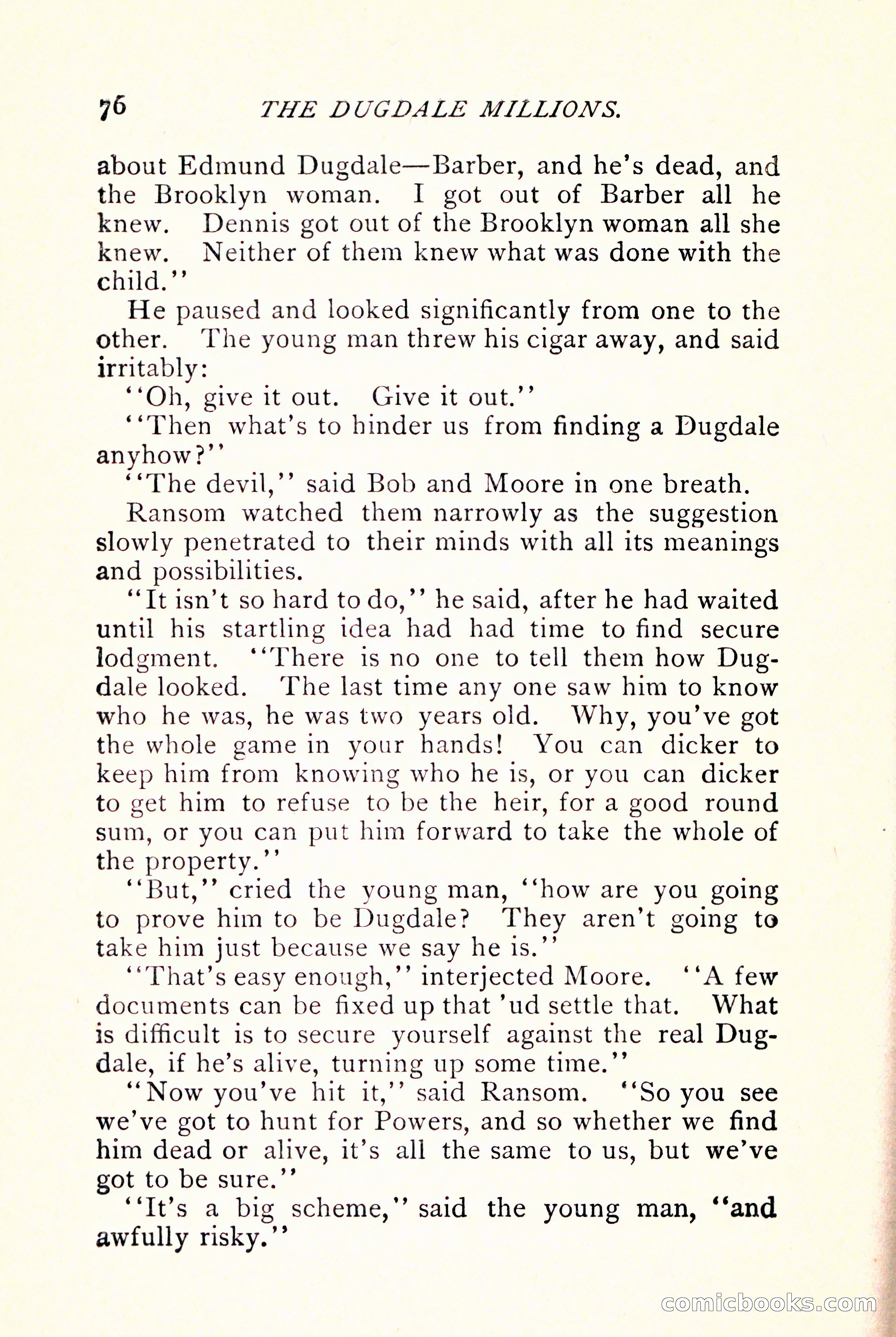The Dugdale Millions — page 86 of 336