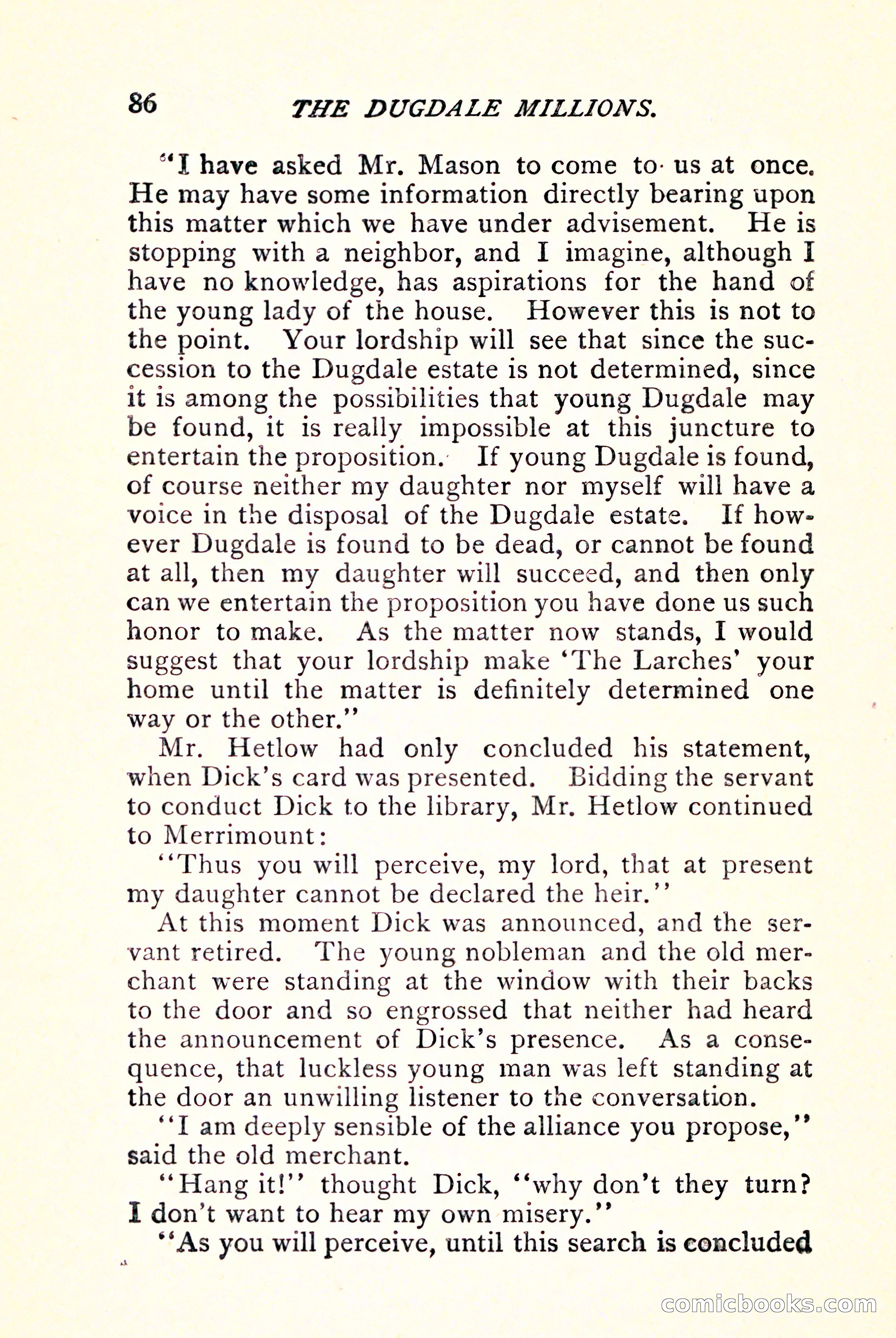 The Dugdale Millions — page 96 of 336
