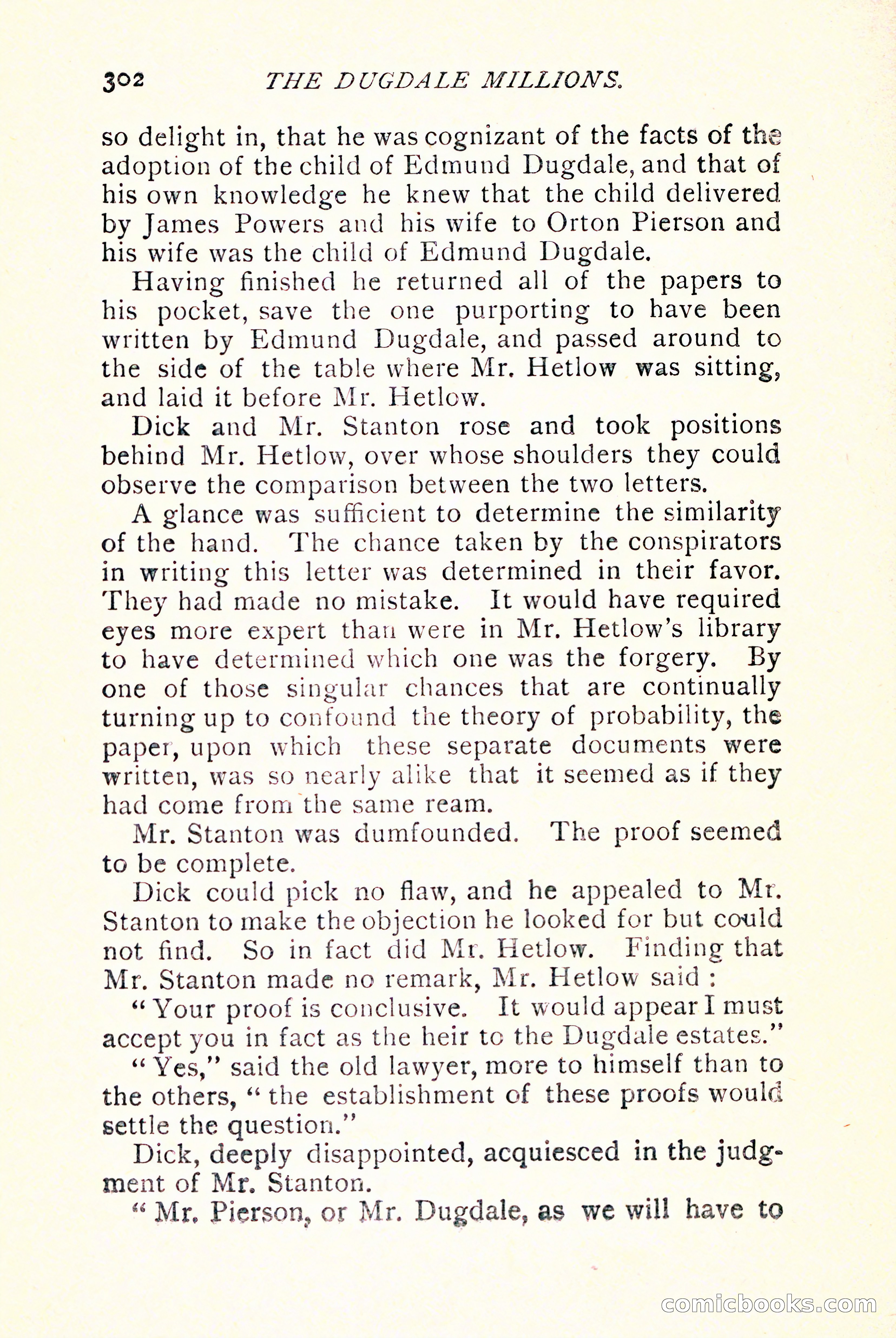 The Dugdale Millions — page 312 of 336