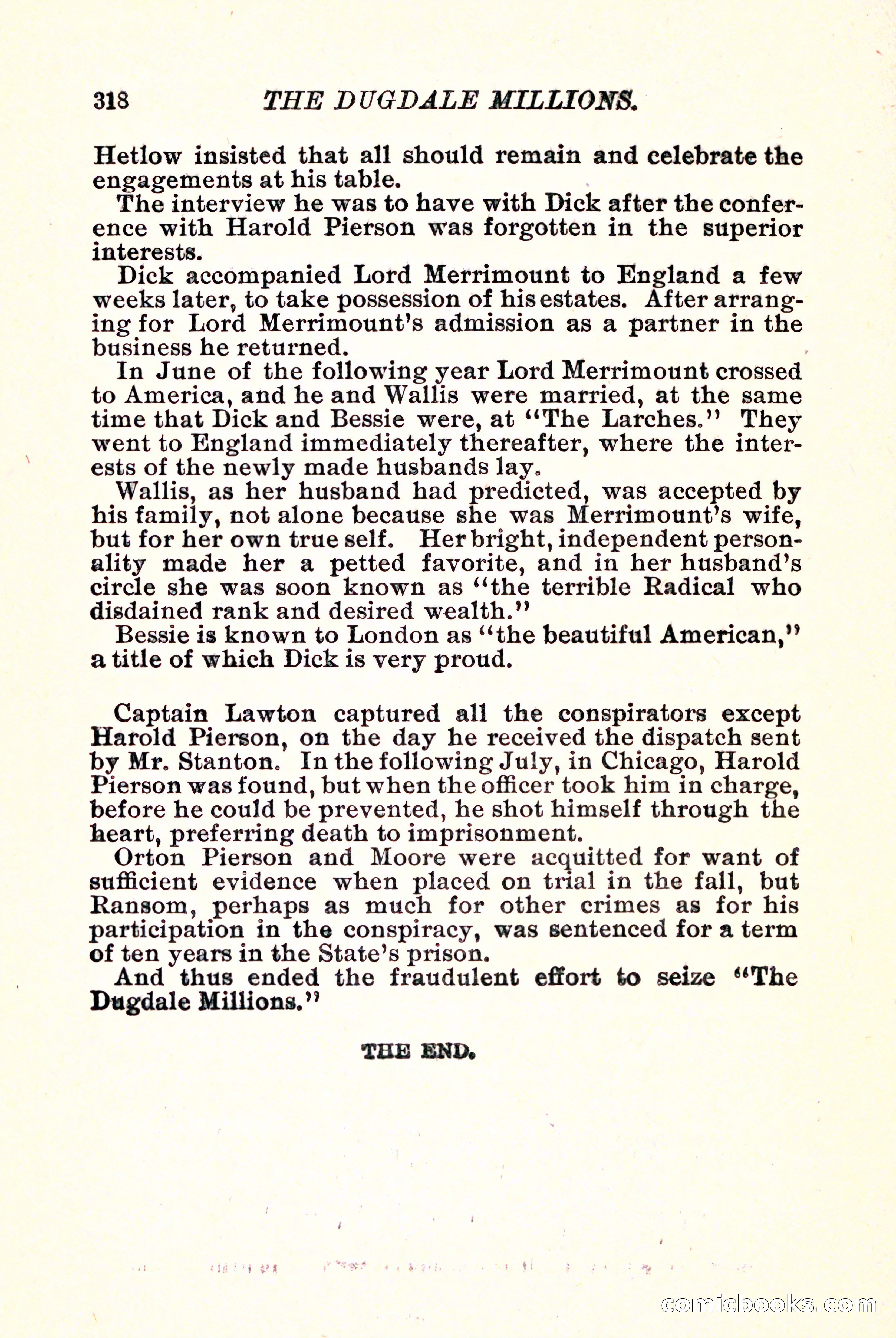 The Dugdale Millions — page 328 of 336