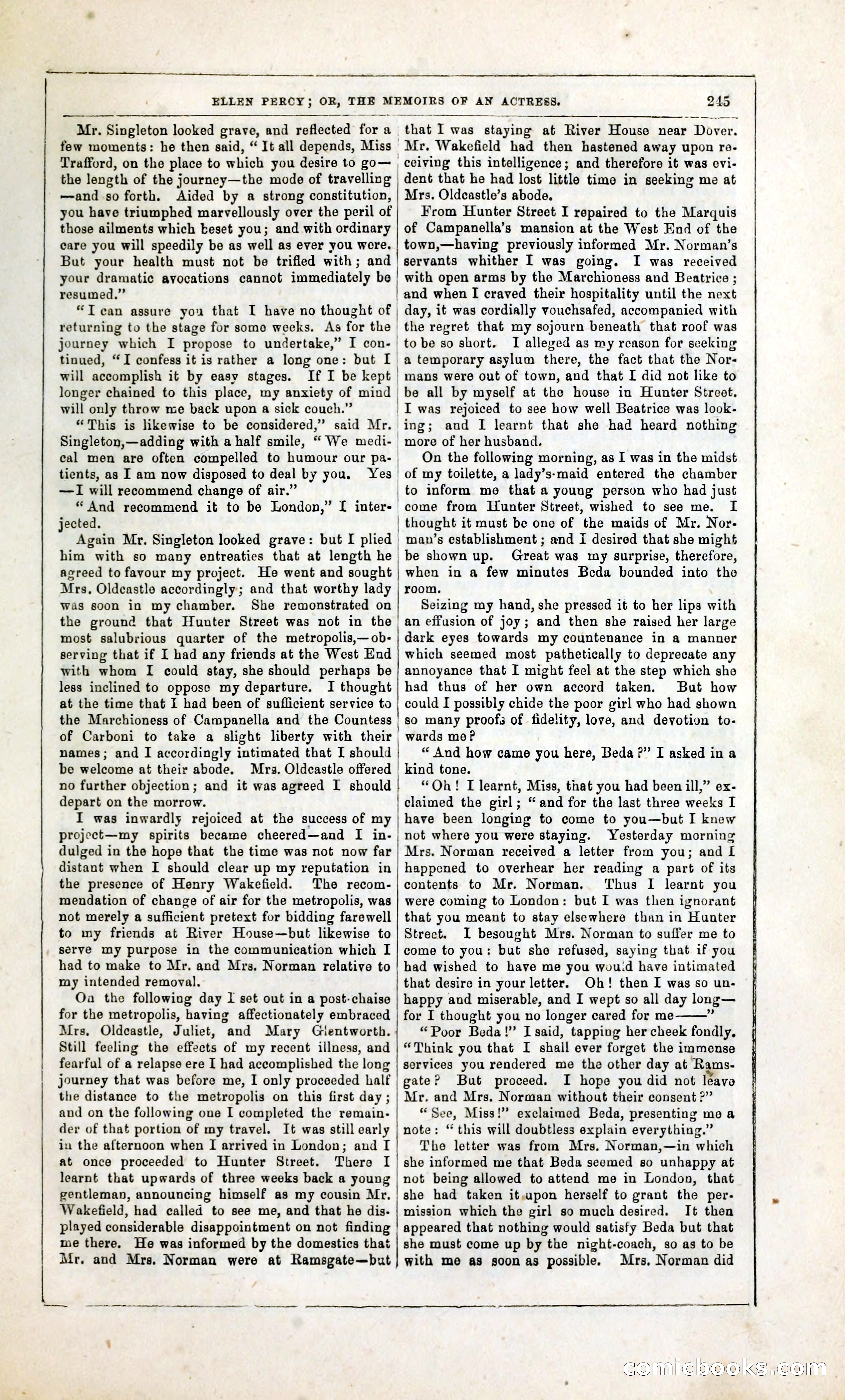 Ellen Percy; or, The Memoirs of an Actress — page 258 of 399