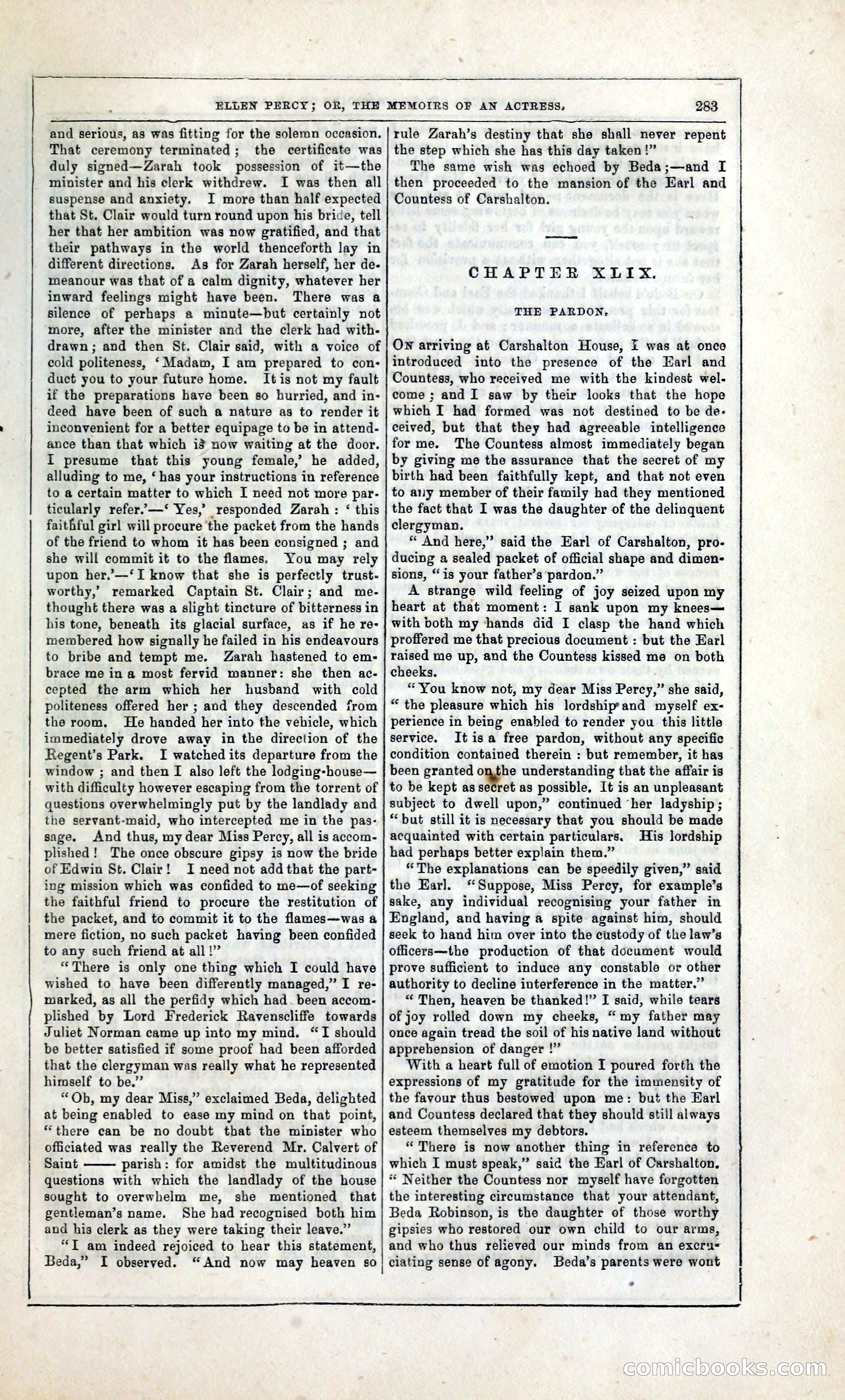 Ellen Percy; or, The Memoirs of an Actress — page 296 of 399