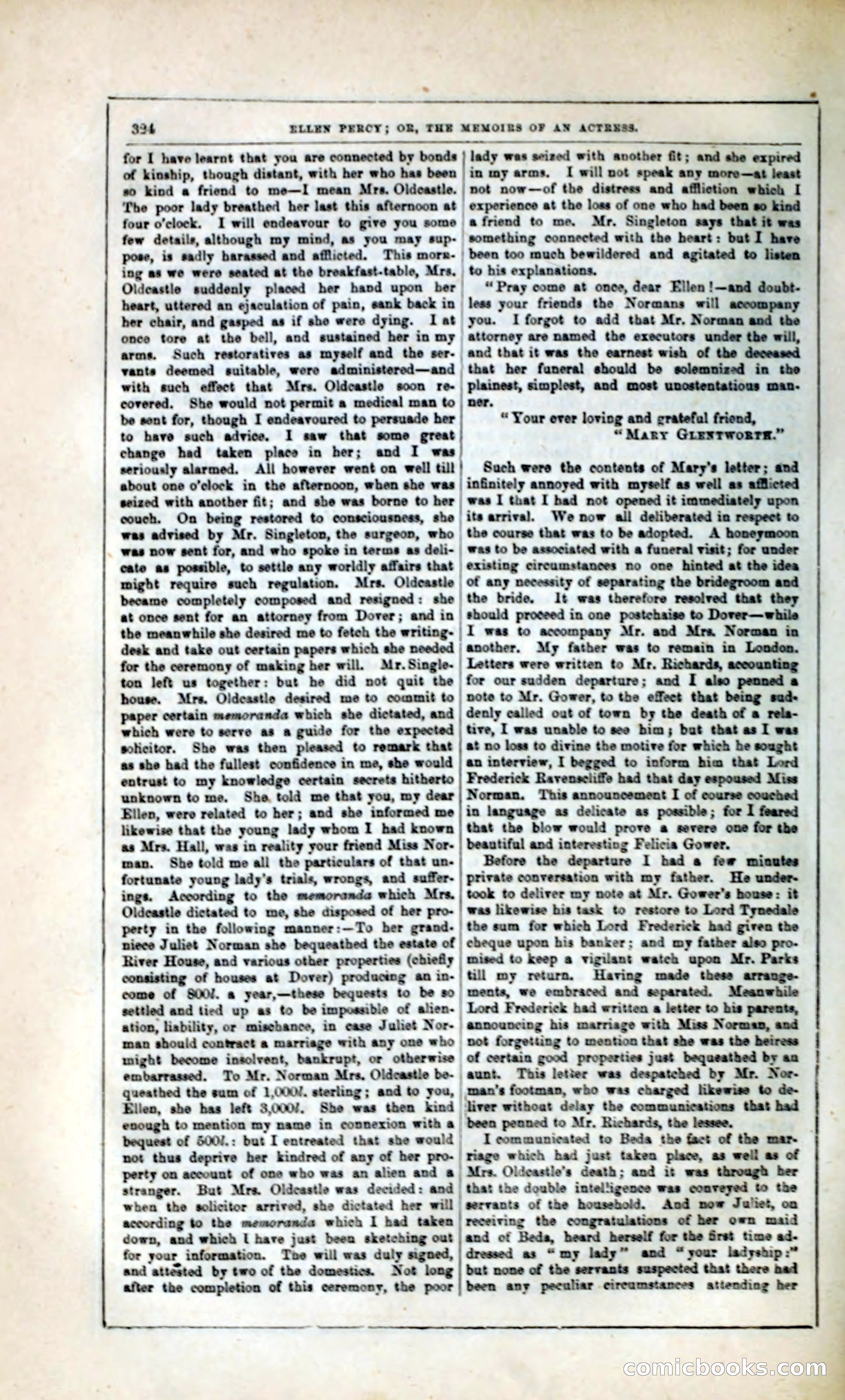 Ellen Percy; or, The Memoirs of an Actress — page 337 of 399