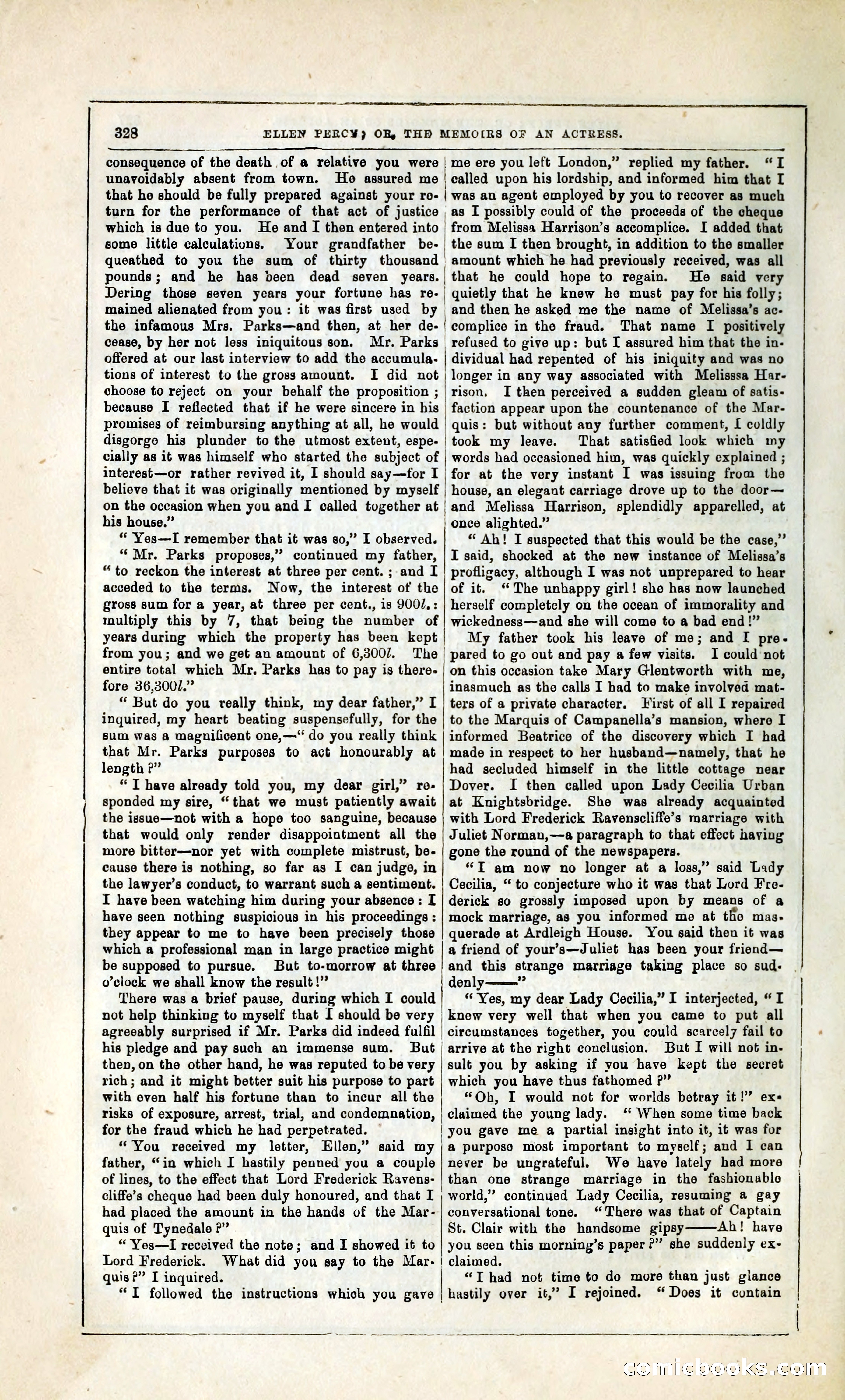 Ellen Percy; or, The Memoirs of an Actress — page 341 of 399