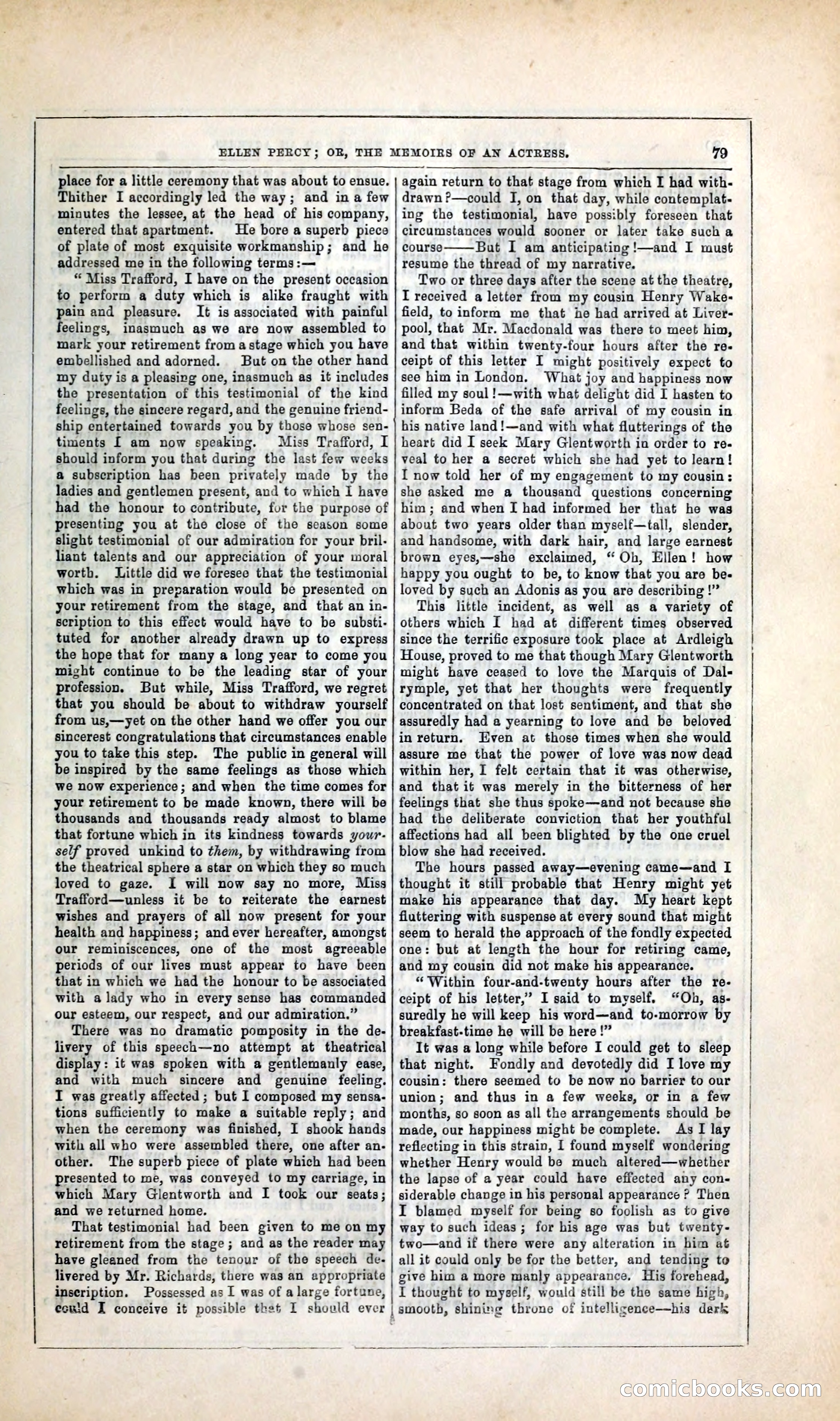 Ellen Percy; or, The Memoirs of an Actress — page 92 of 399