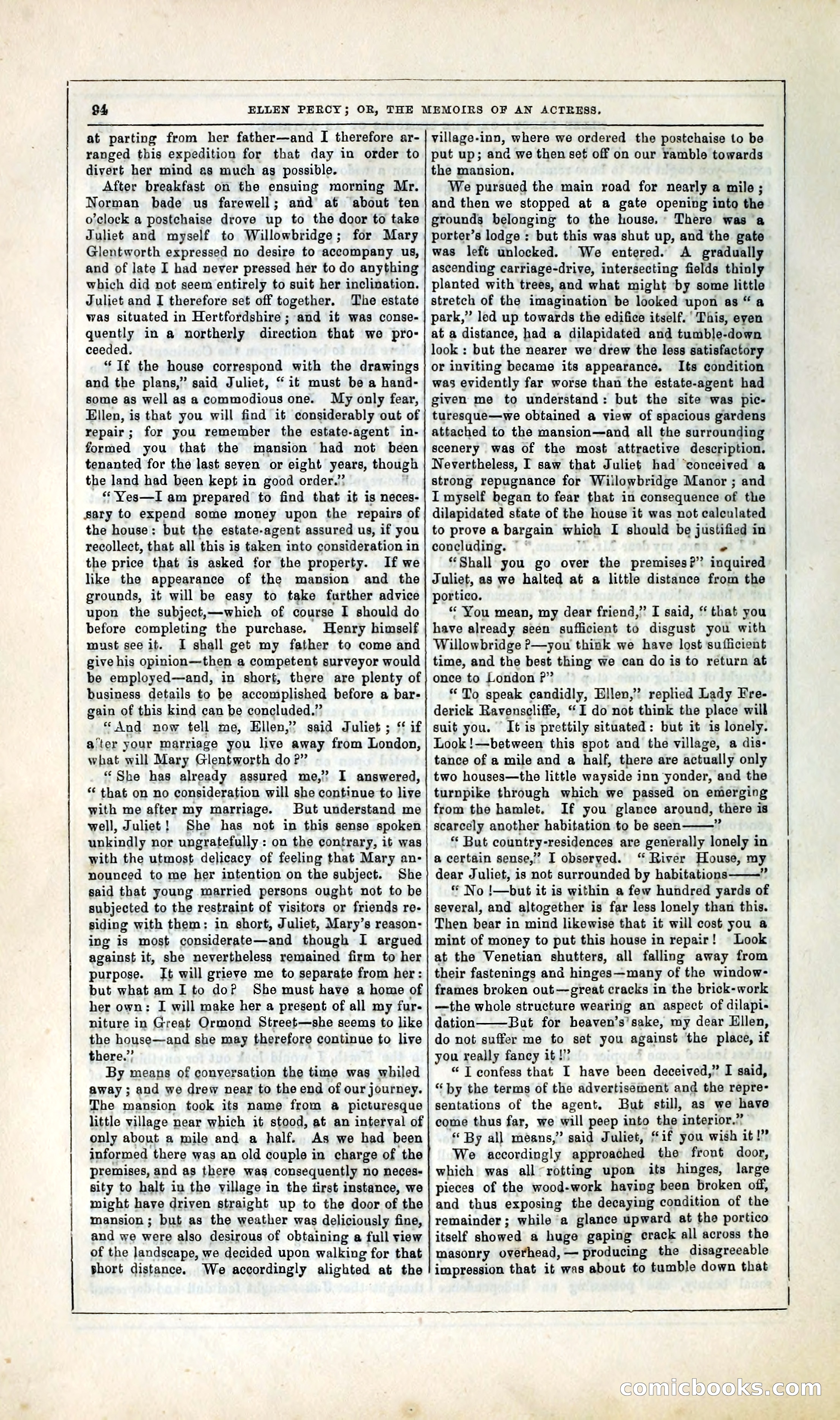 Ellen Percy; or, The Memoirs of an Actress — page 107 of 399