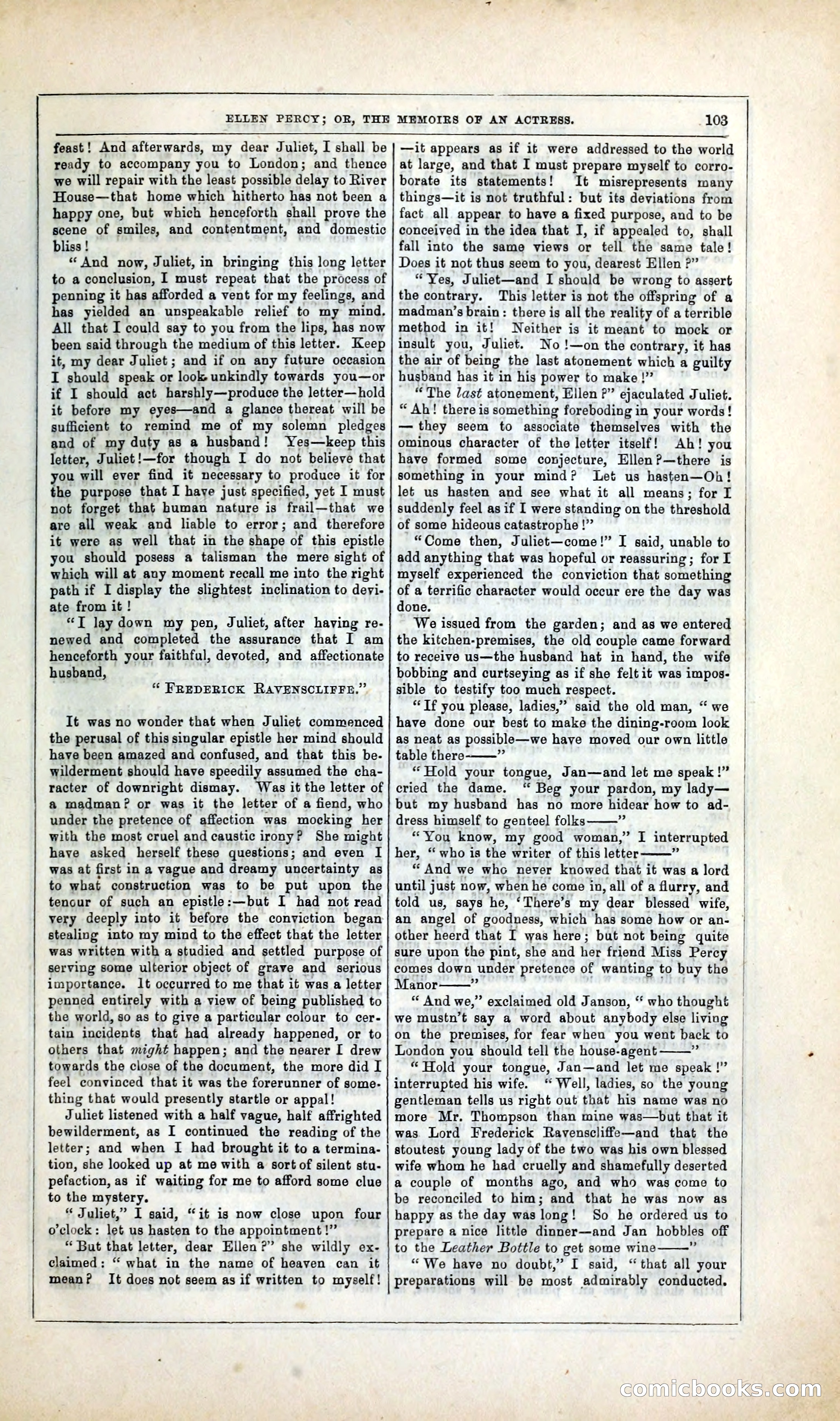 Ellen Percy; or, The Memoirs of an Actress — page 116 of 399