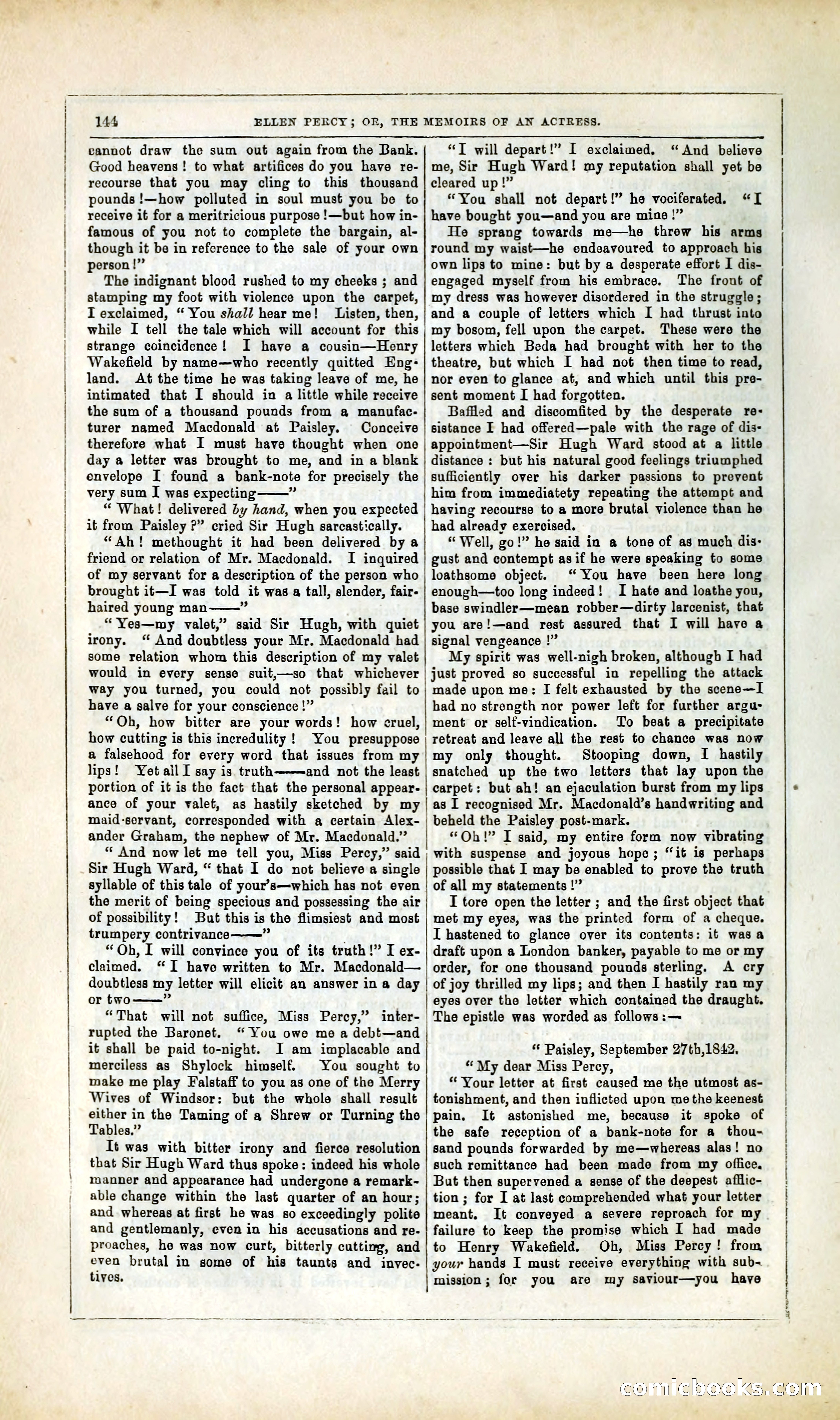 Ellen Percy; or, The Memoirs of an Actress — page 157 of 399