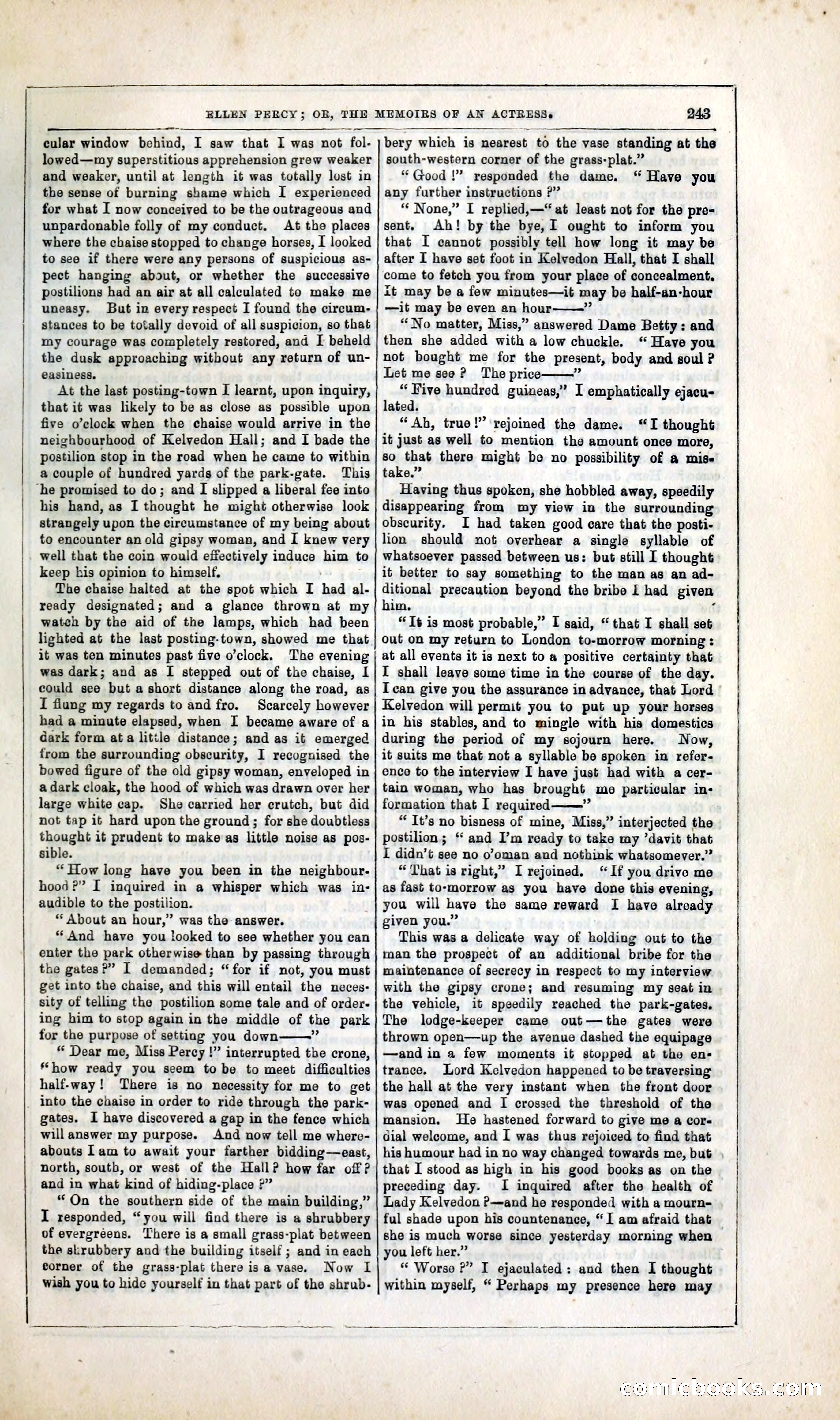 Ellen Percy; or, The Memoirs of an Actress — page 256 of 399