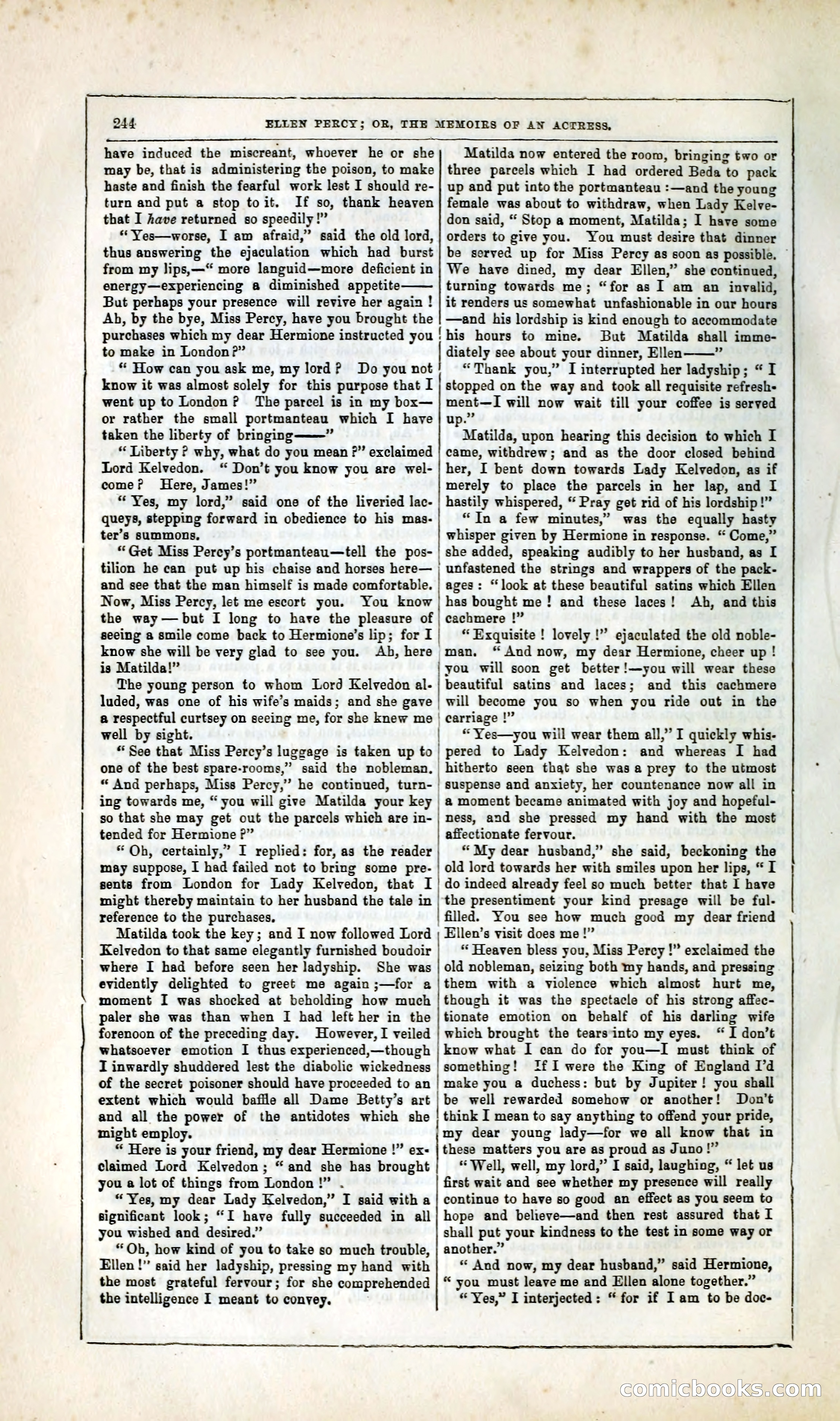 Ellen Percy; or, The Memoirs of an Actress — page 257 of 399