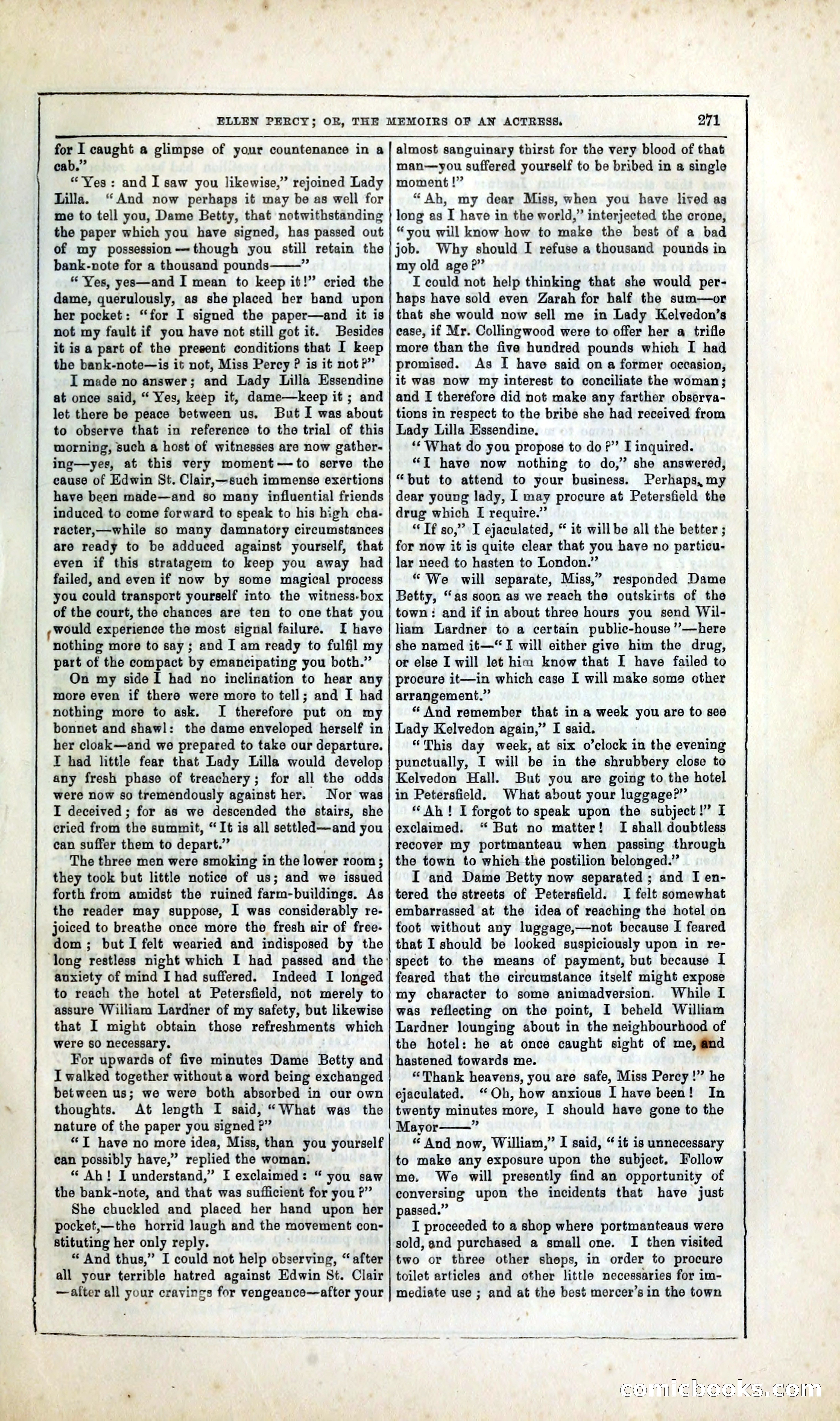 Ellen Percy; or, The Memoirs of an Actress — page 284 of 399