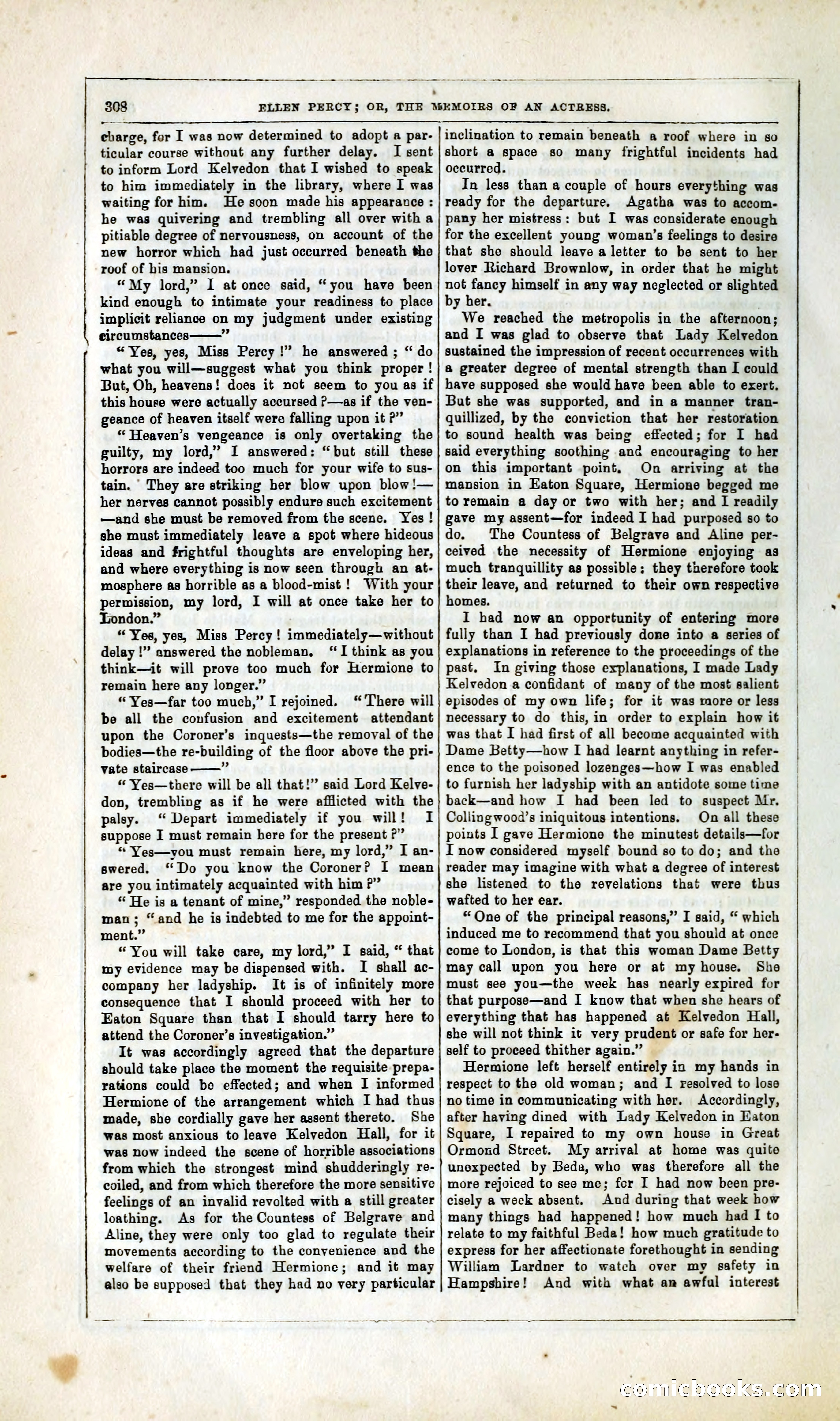 Ellen Percy; or, The Memoirs of an Actress — page 321 of 399