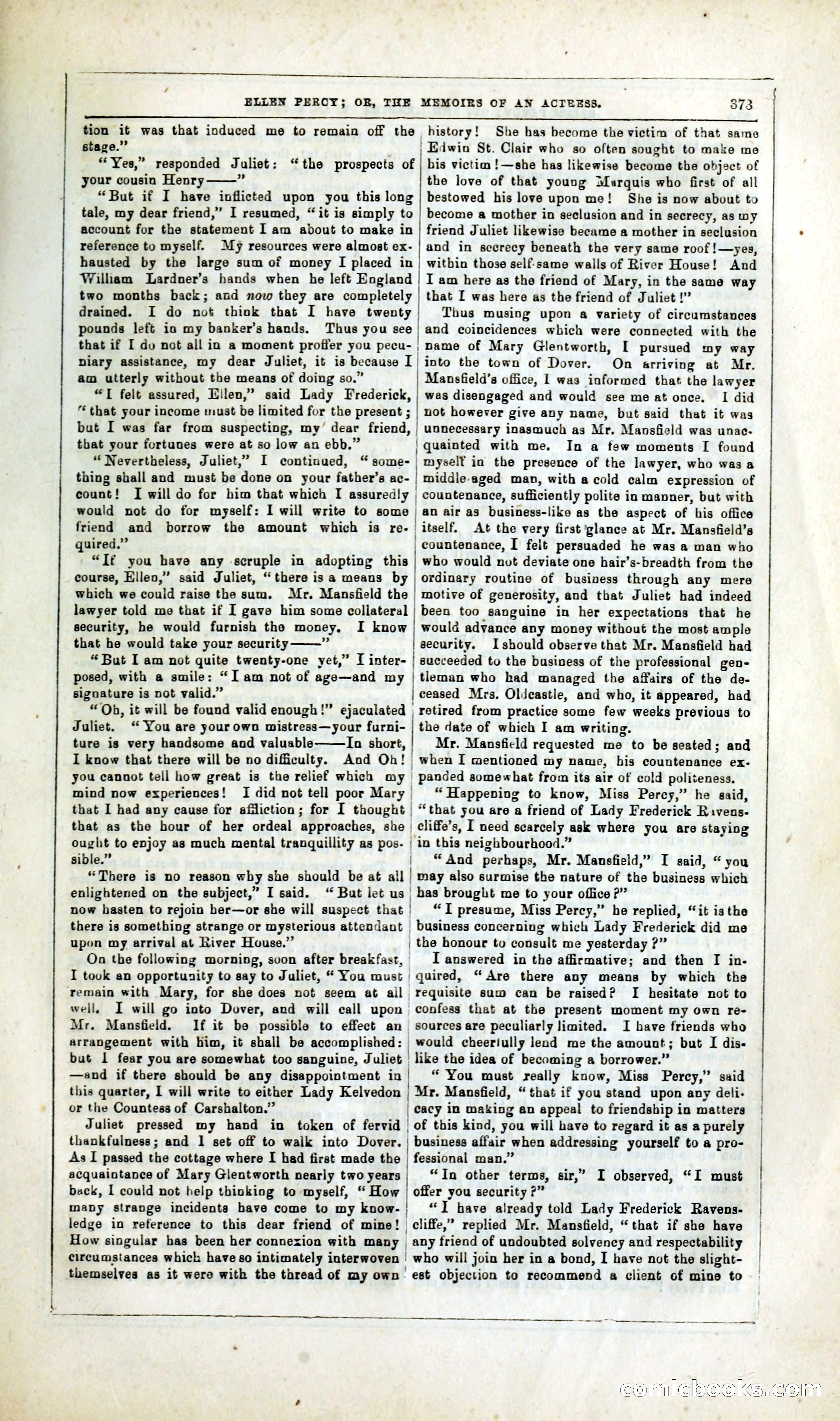 Ellen Percy; or, The Memoirs of an Actress — page 386 of 399