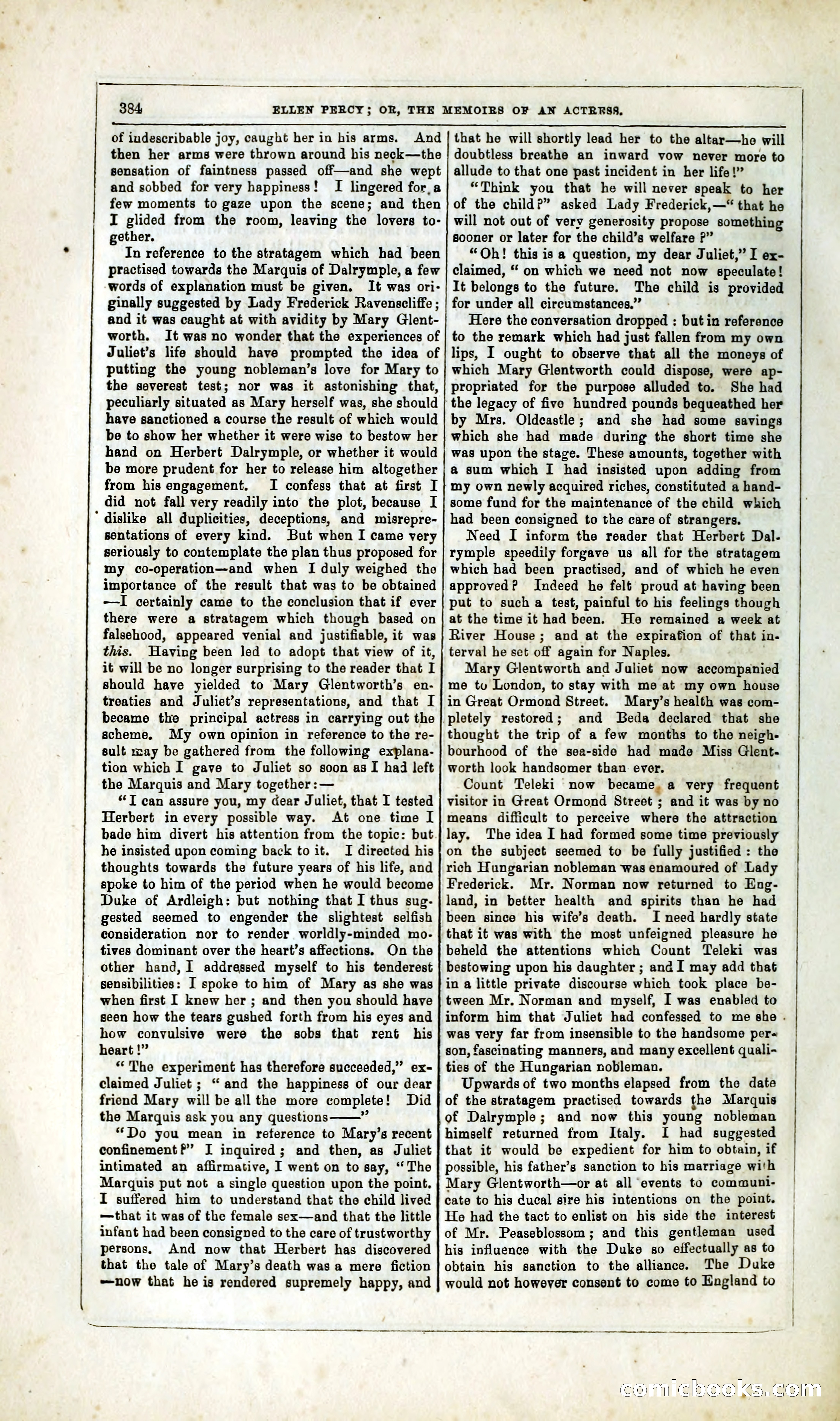 Ellen Percy; or, The Memoirs of an Actress — page 397 of 399