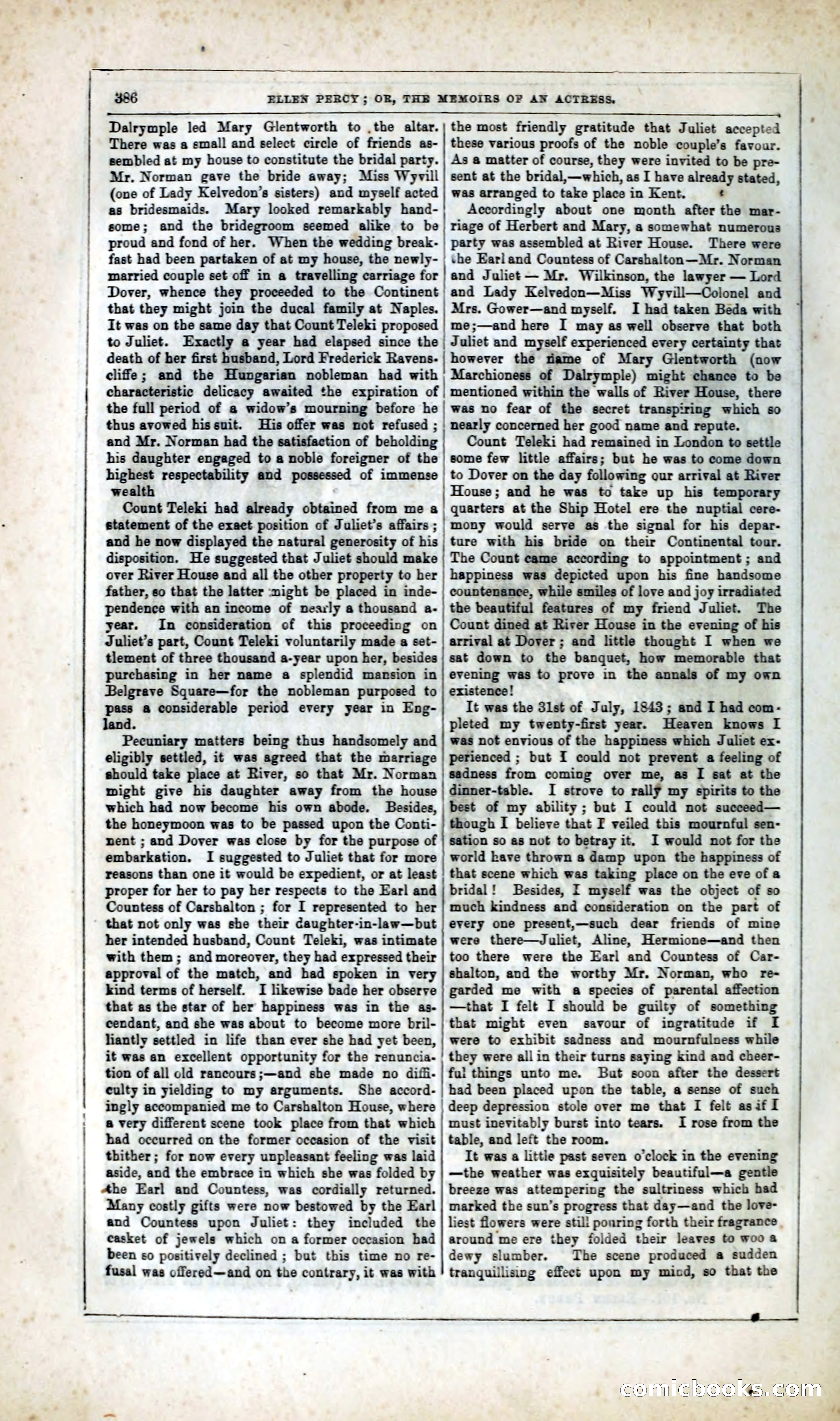 Ellen Percy; or, The Memoirs of an Actress — page 399 of 399
