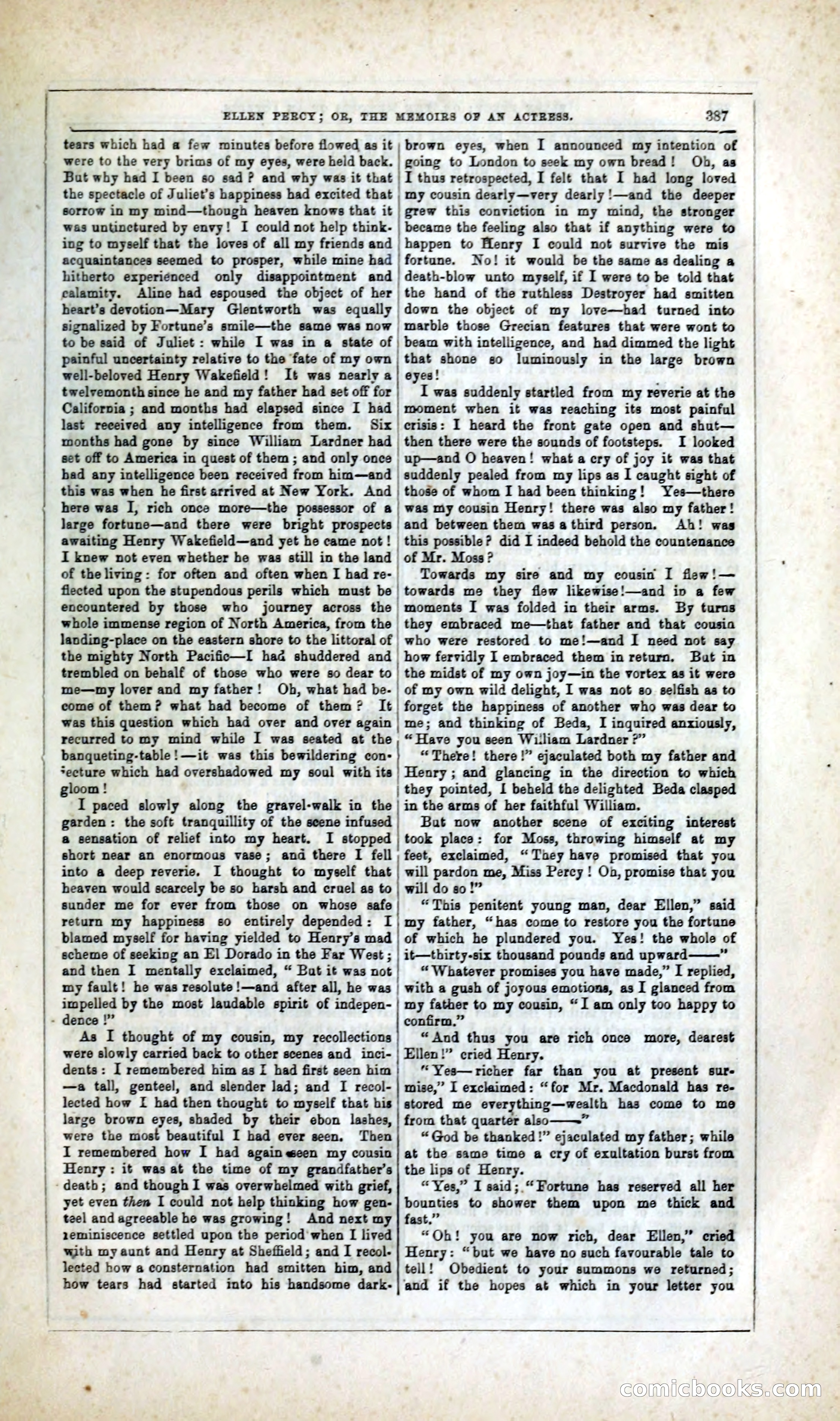 Ellen Percy; or, The Memoirs of an Actress — page 400 of 399