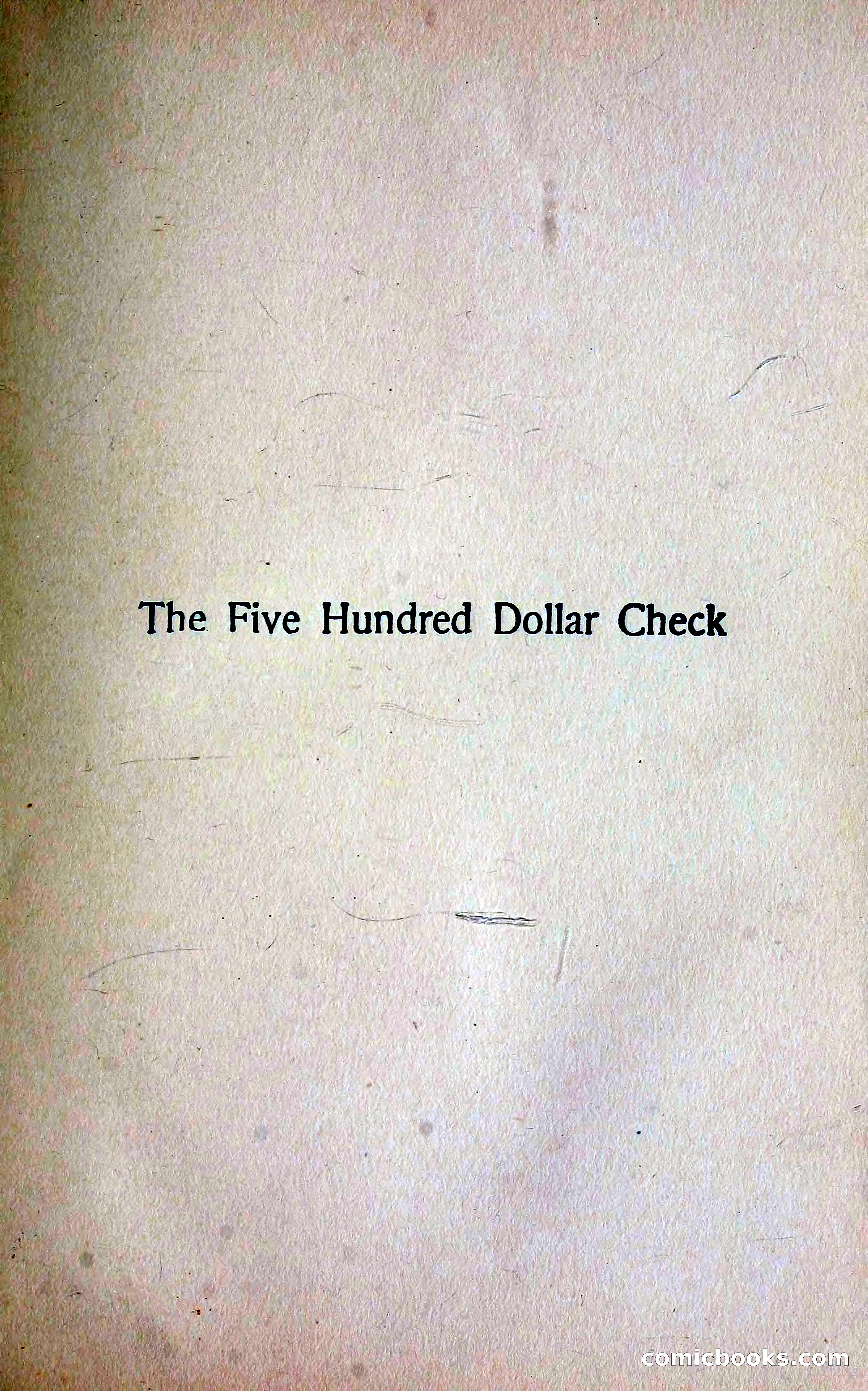 The $500 Check — page 8 of 373