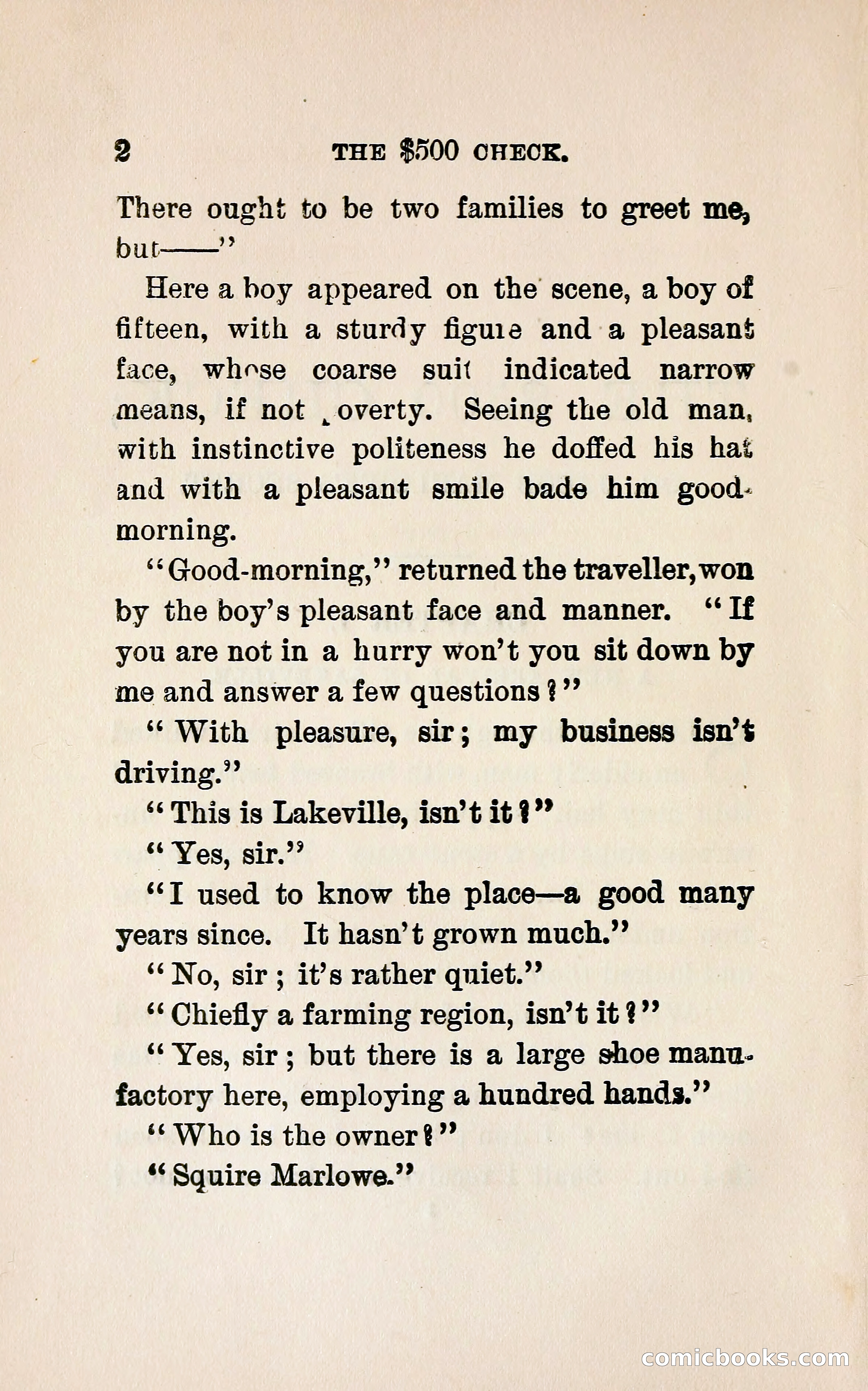 The $500 Check — page 15 of 373