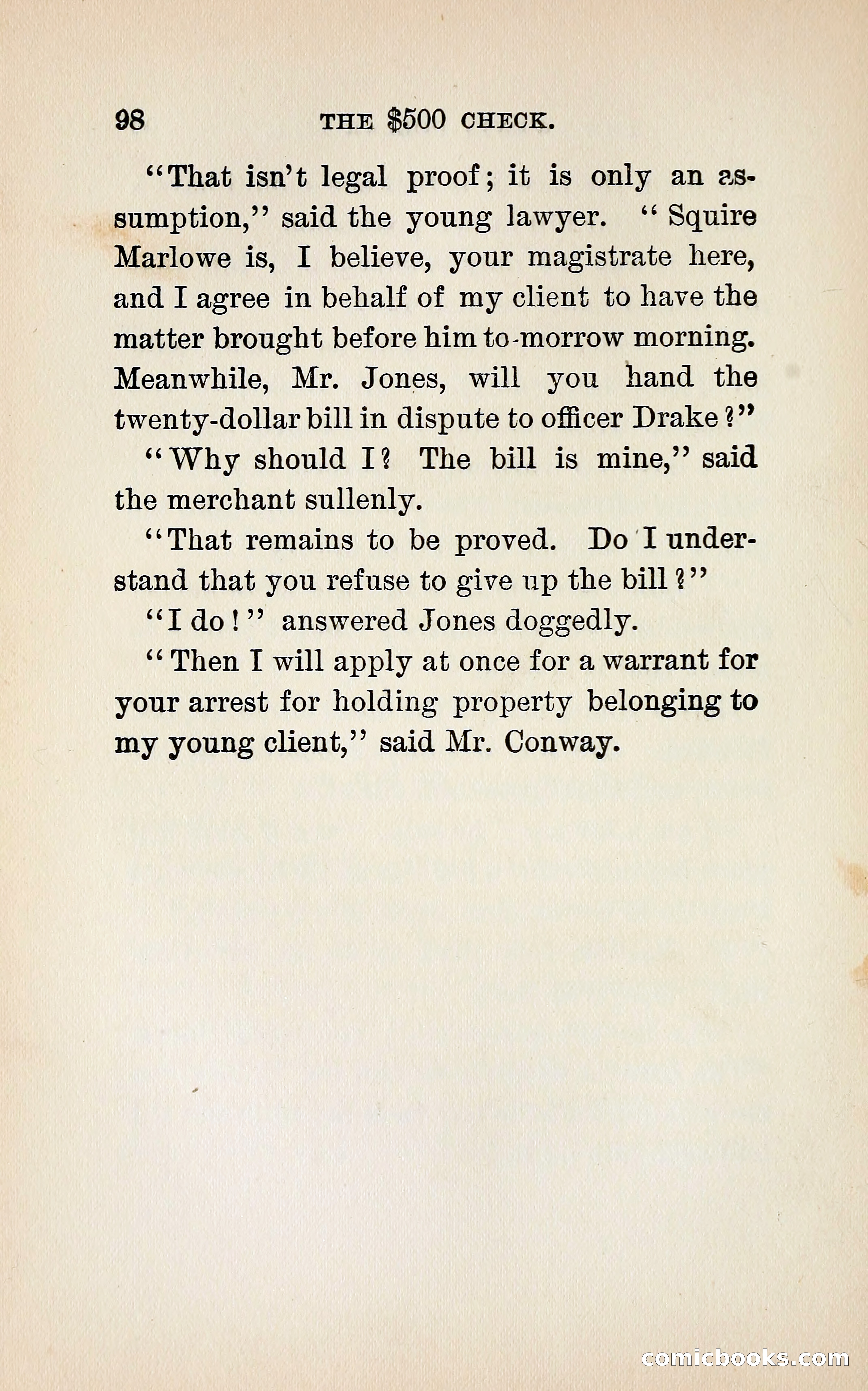 The $500 Check — page 115 of 373
