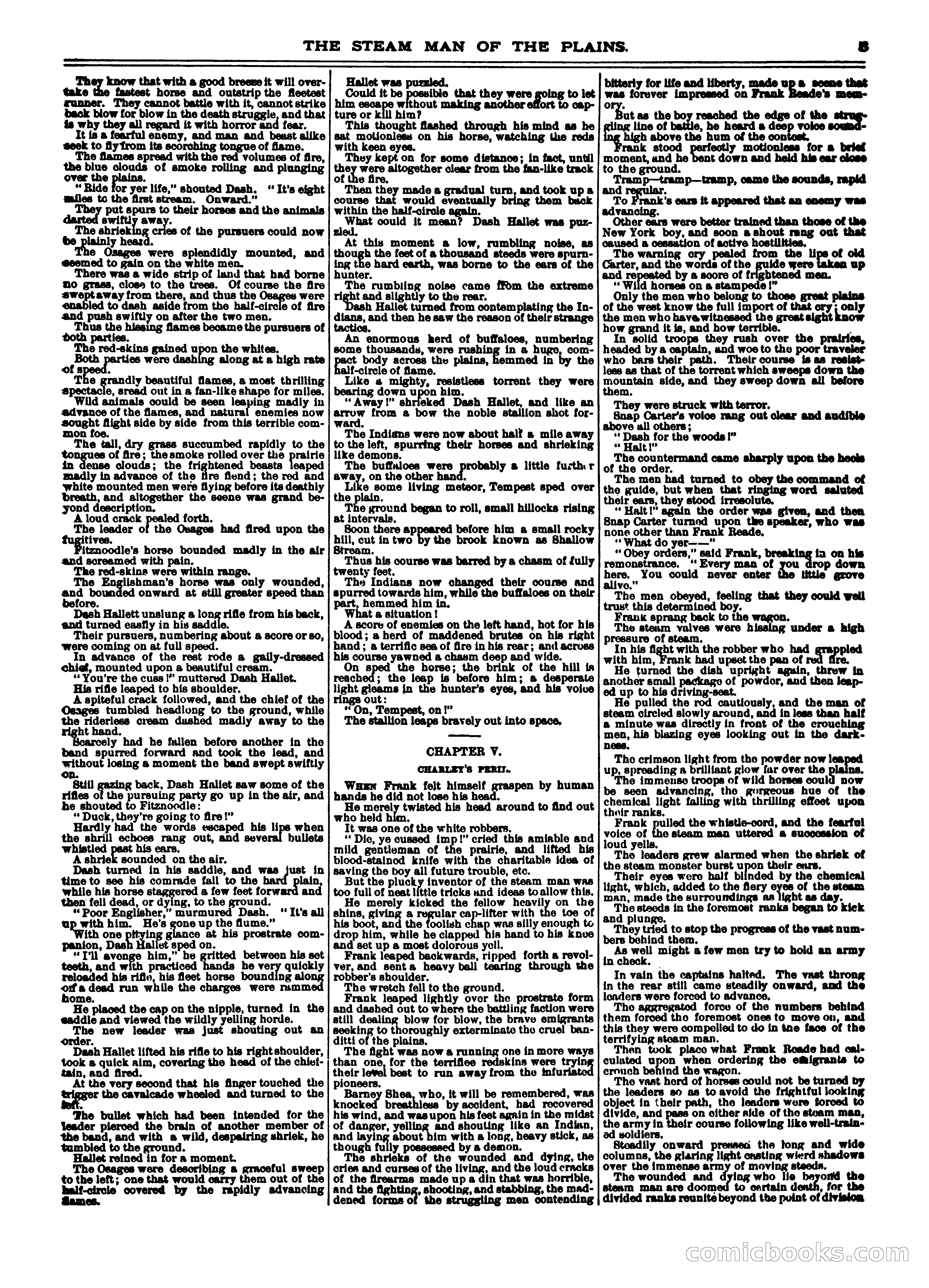 Frank Reade Library No. 12: Frank Reade and His Steam Man of the Plains — page 5 of 24