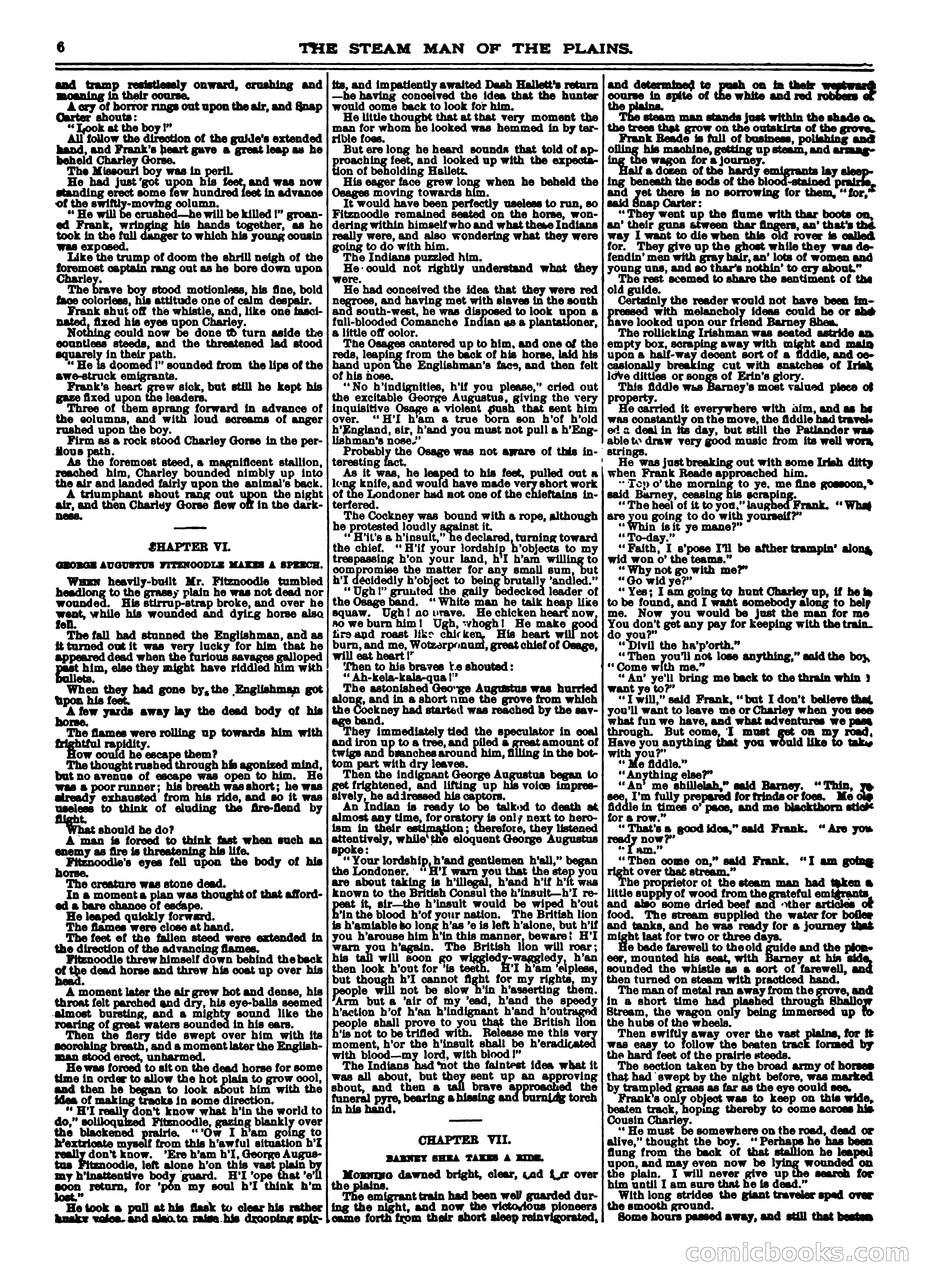 Frank Reade Library No. 12: Frank Reade and His Steam Man of the Plains — page 6 of 24
