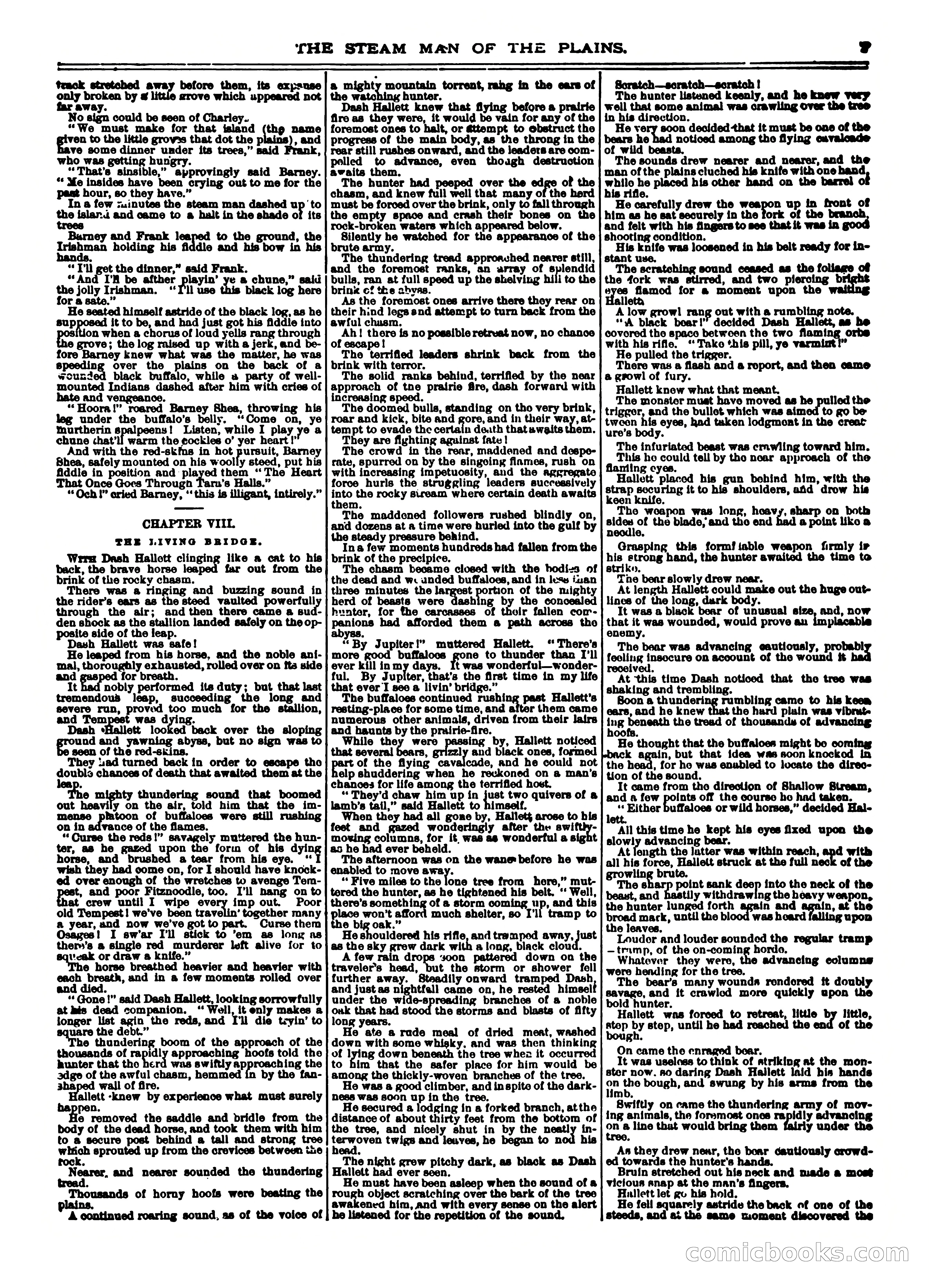 Frank Reade Library No. 12: Frank Reade and His Steam Man of the Plains — page 7 of 24