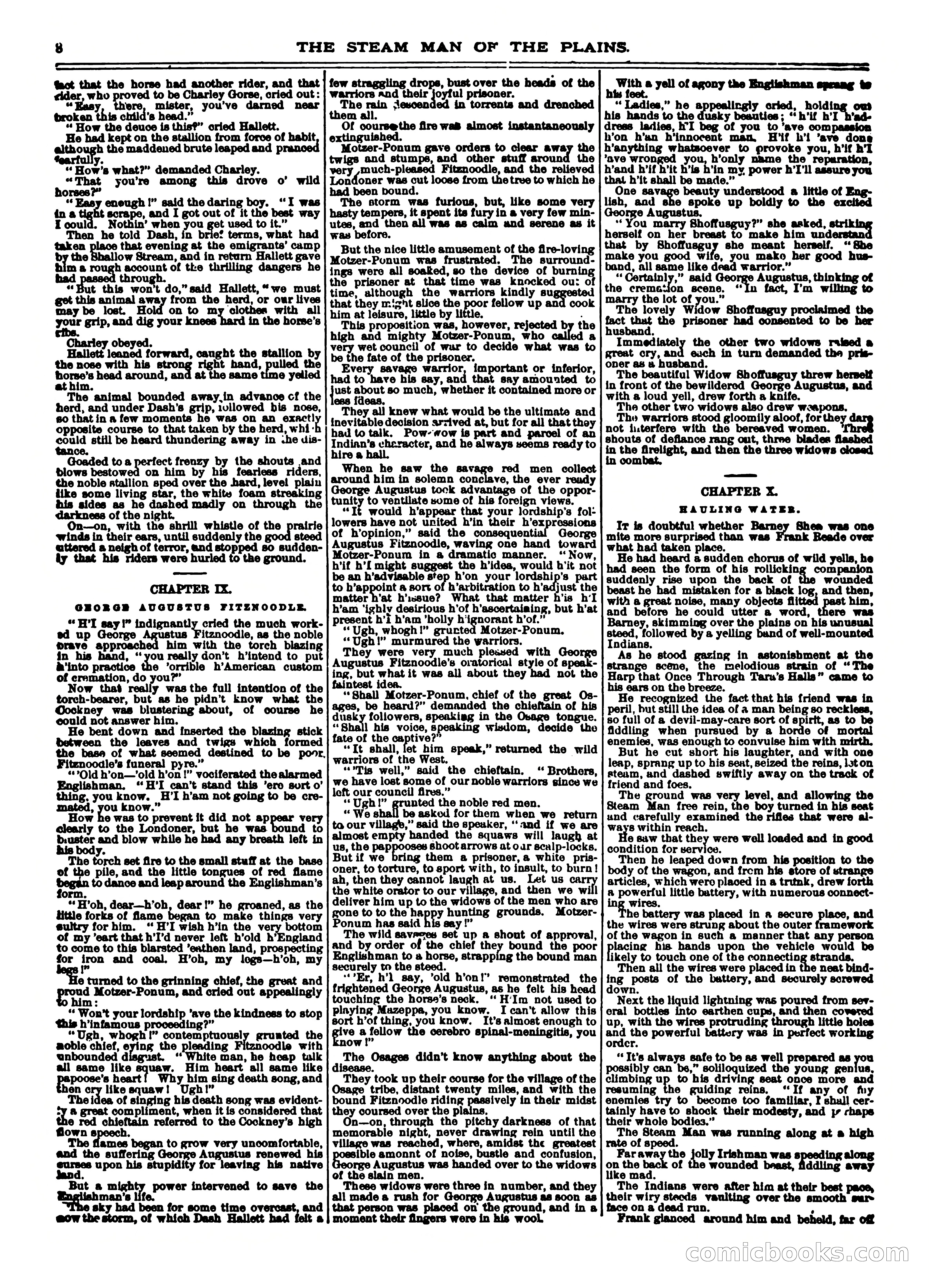 Frank Reade Library No. 12: Frank Reade and His Steam Man of the Plains — page 8 of 24