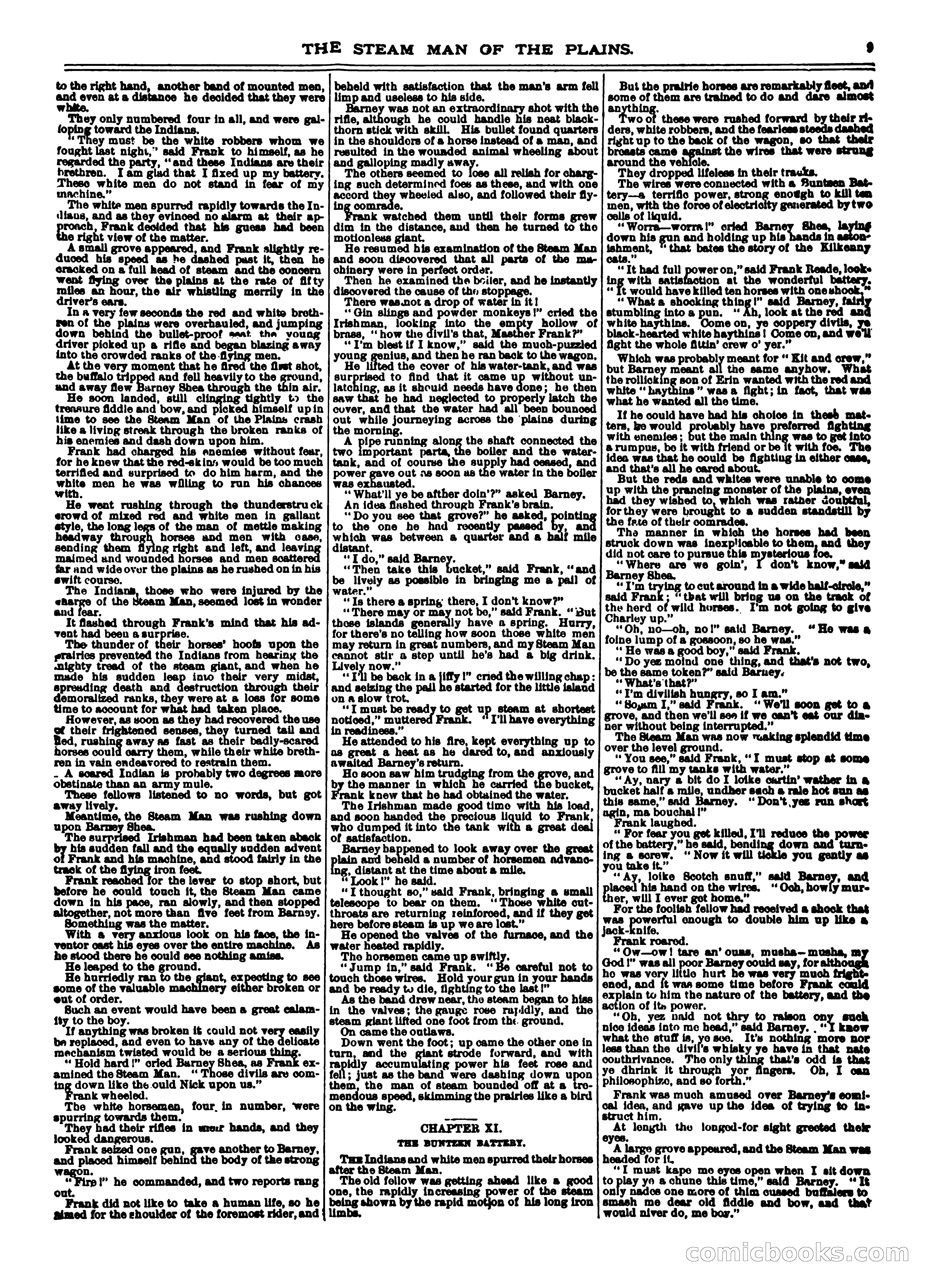 Frank Reade Library No. 12: Frank Reade and His Steam Man of the Plains — page 9 of 24