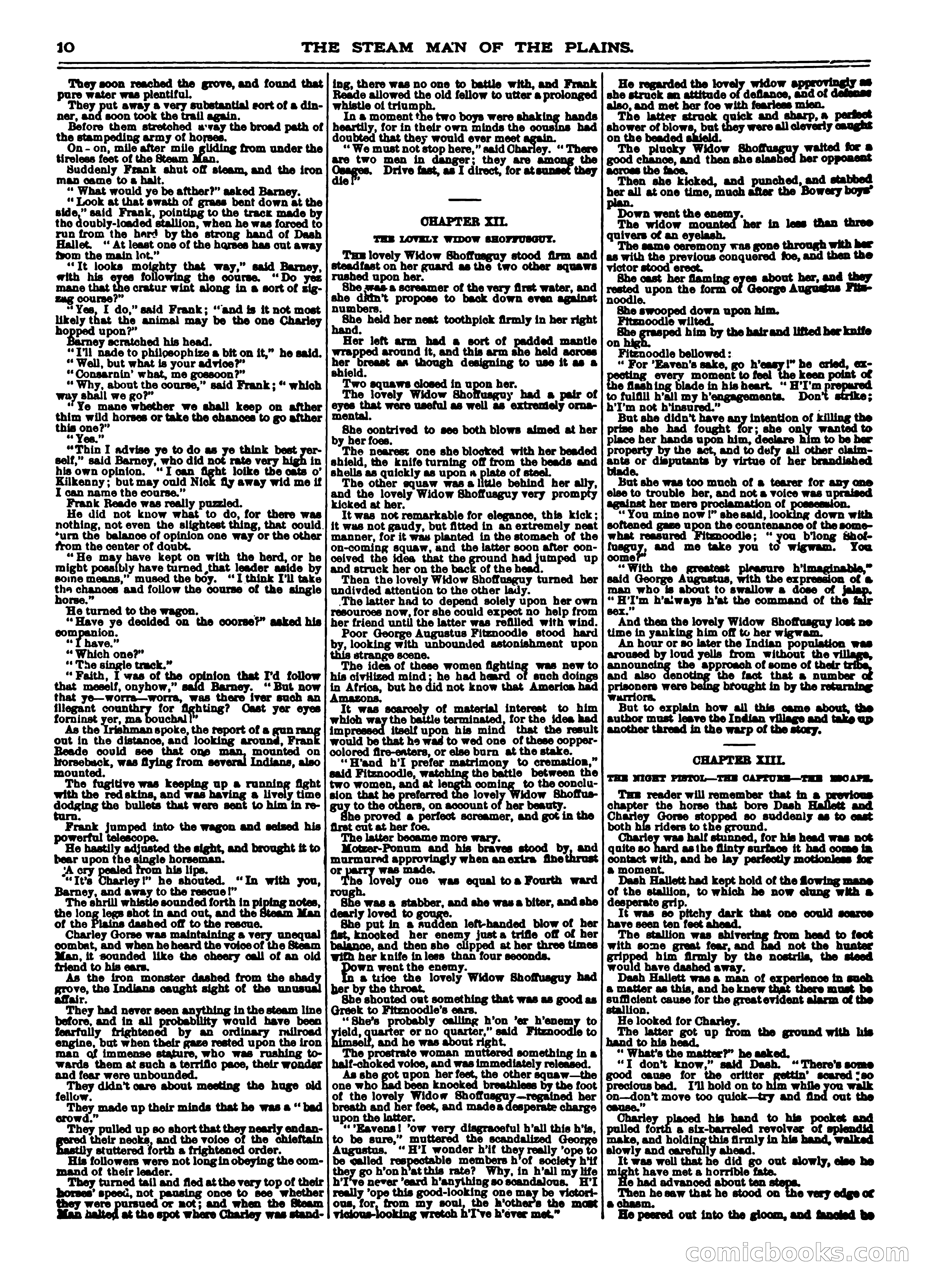 Frank Reade Library No. 12: Frank Reade and His Steam Man of the Plains — page 10 of 24