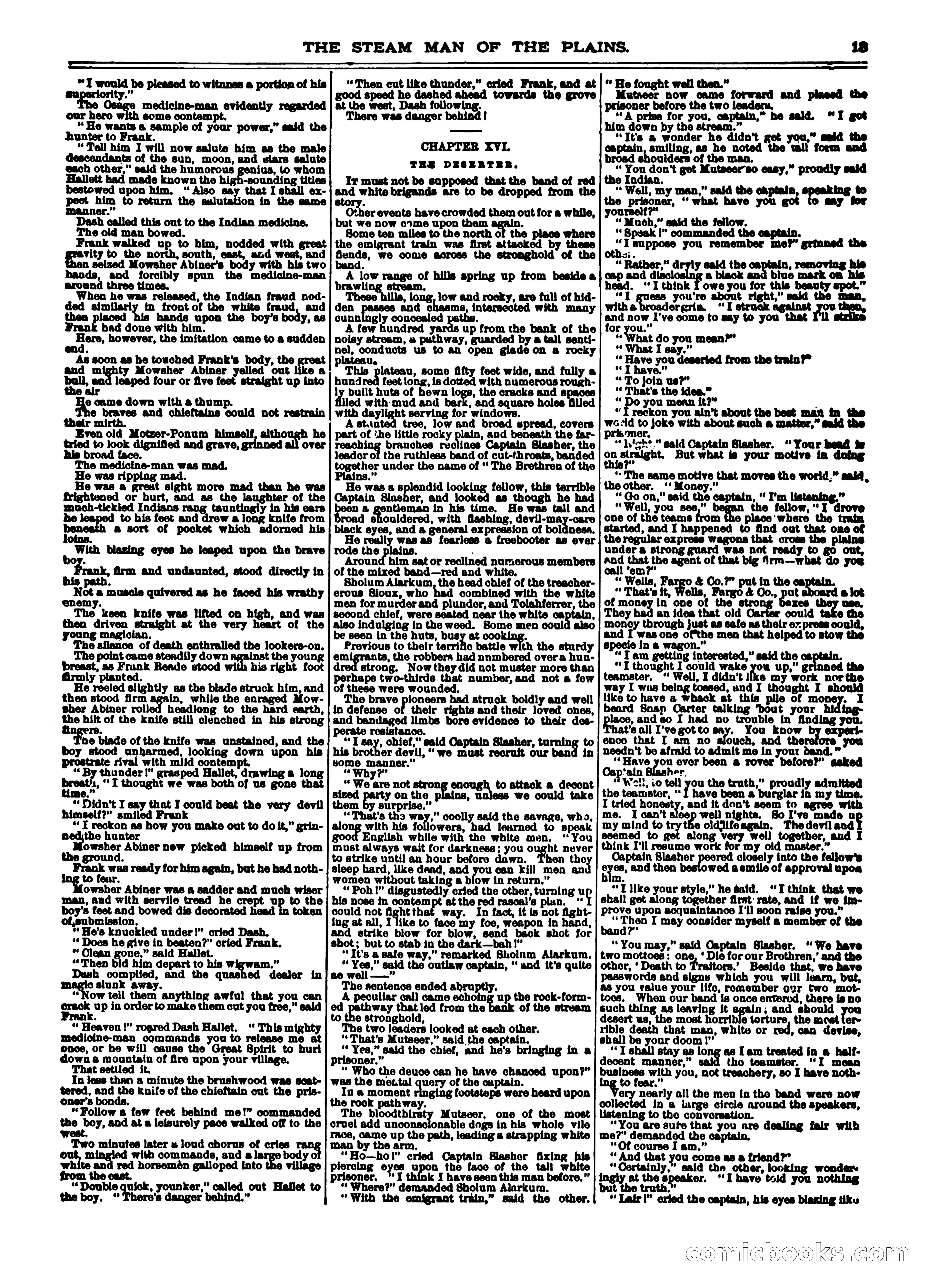 Frank Reade Library No. 12: Frank Reade and His Steam Man of the Plains — page 13 of 24