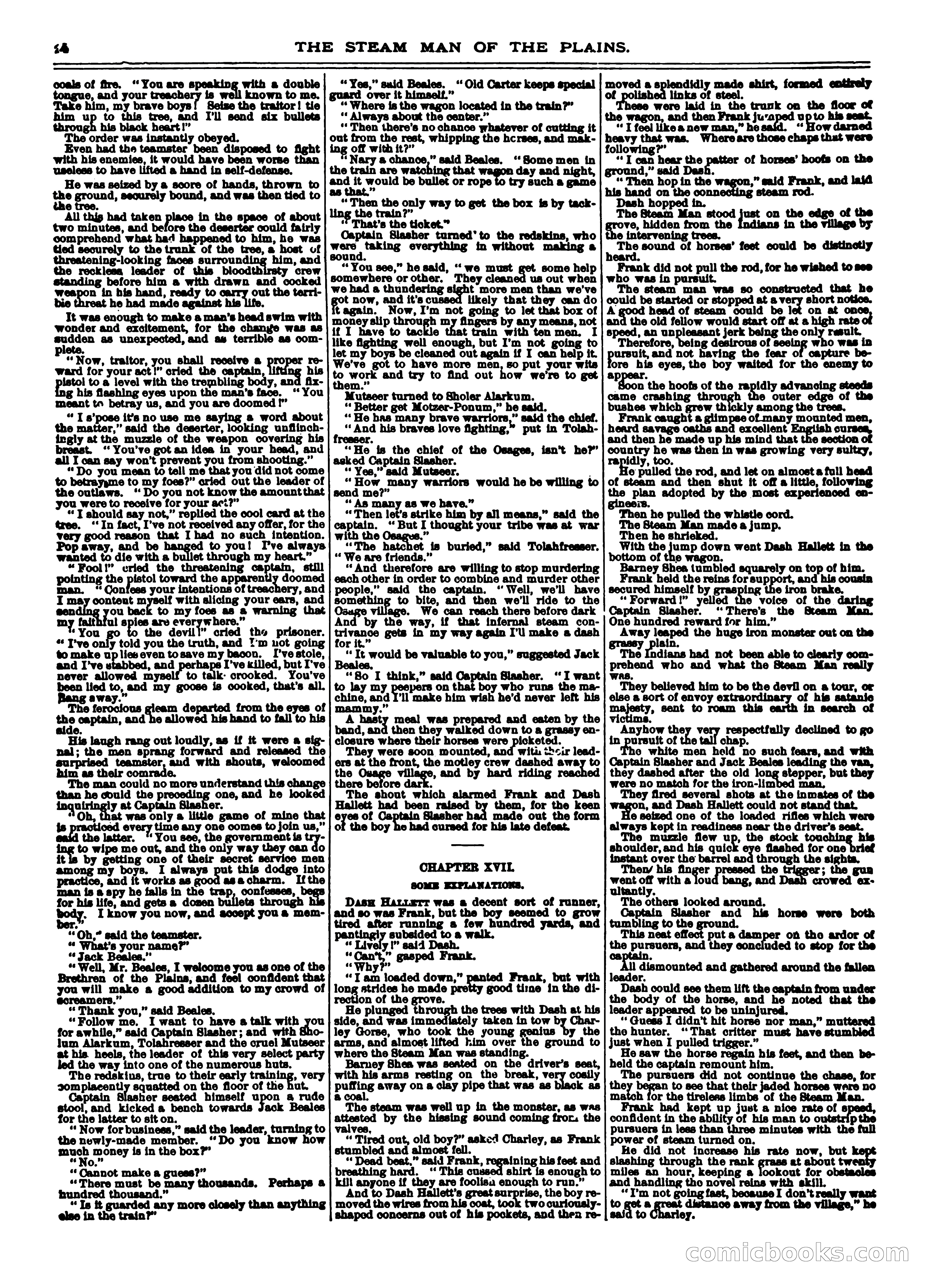 Frank Reade Library No. 12: Frank Reade and His Steam Man of the Plains — page 14 of 24