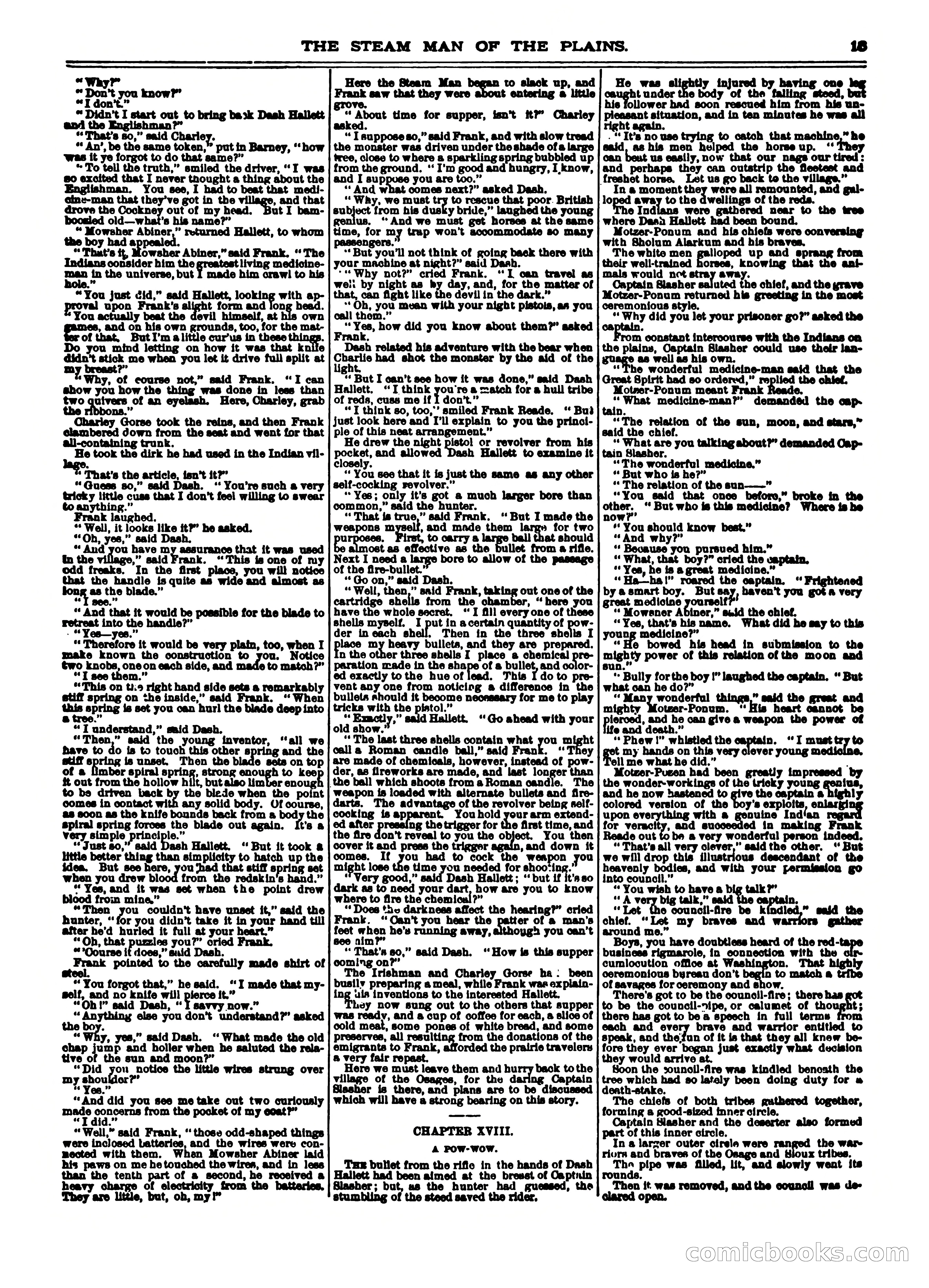 Frank Reade Library No. 12: Frank Reade and His Steam Man of the Plains — page 15 of 24