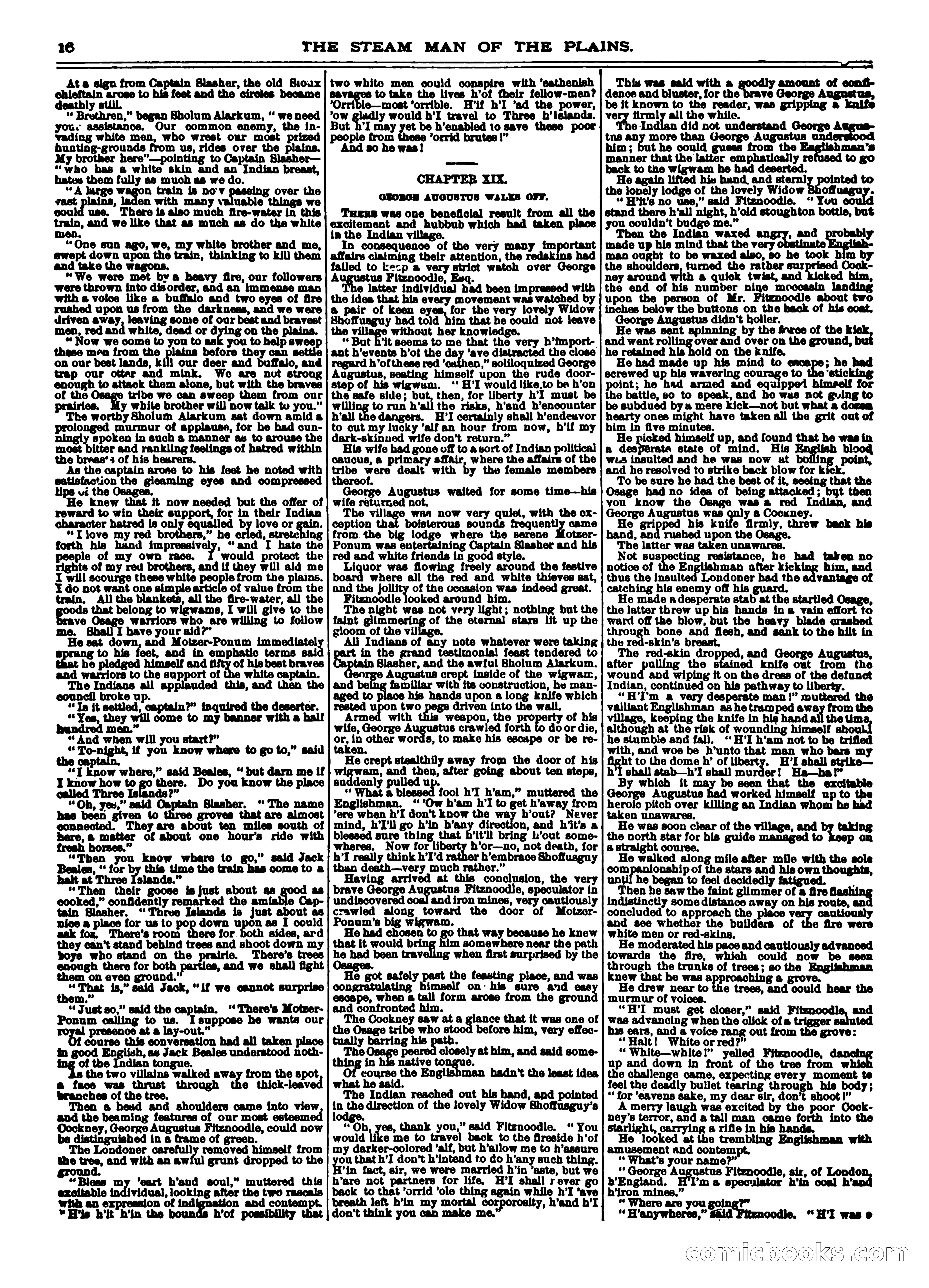 Frank Reade Library No. 12: Frank Reade and His Steam Man of the Plains — page 16 of 24