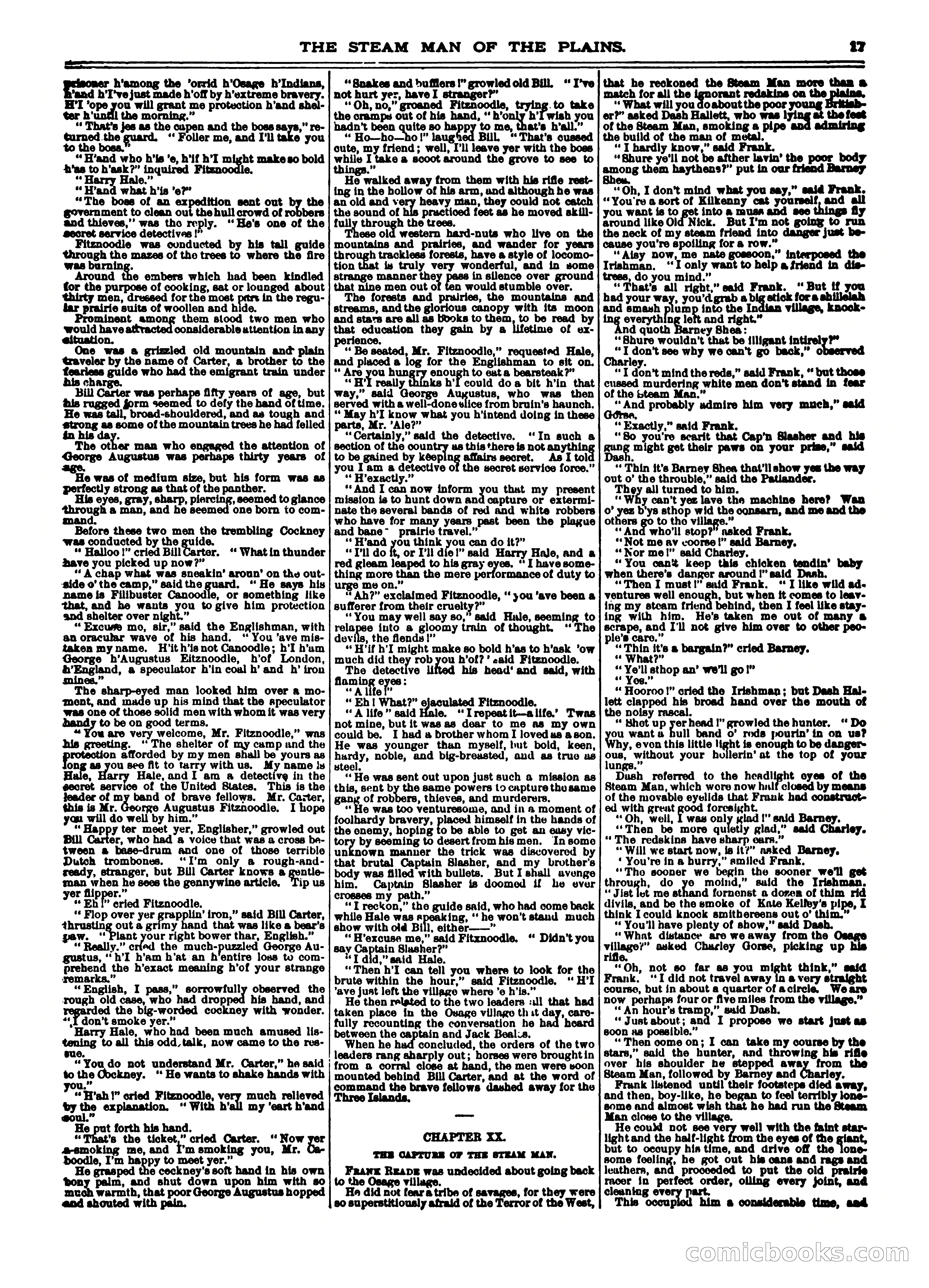 Frank Reade Library No. 12: Frank Reade and His Steam Man of the Plains — page 17 of 24