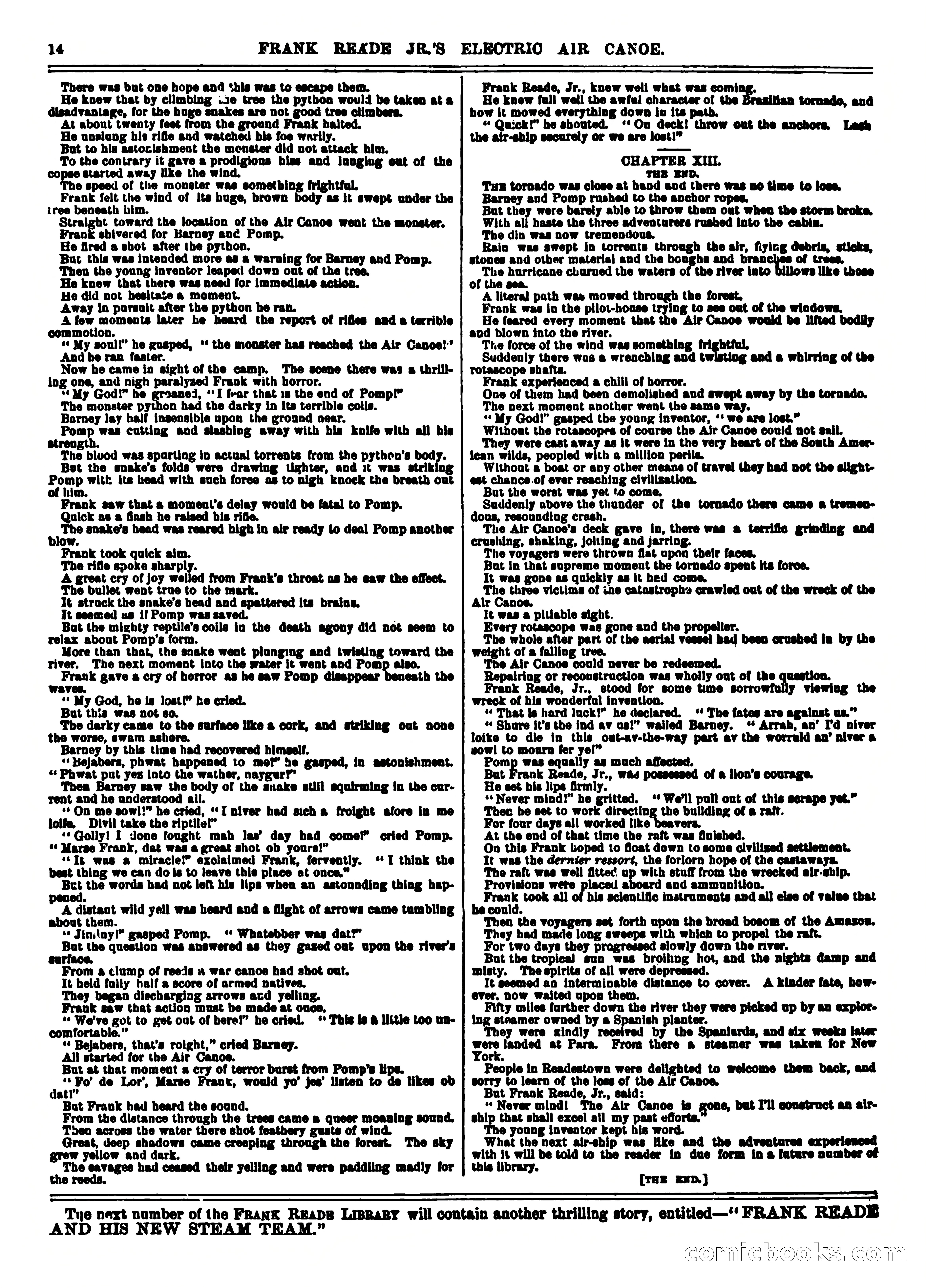 Frank Reade Library, No. 15 — page 14 of 16