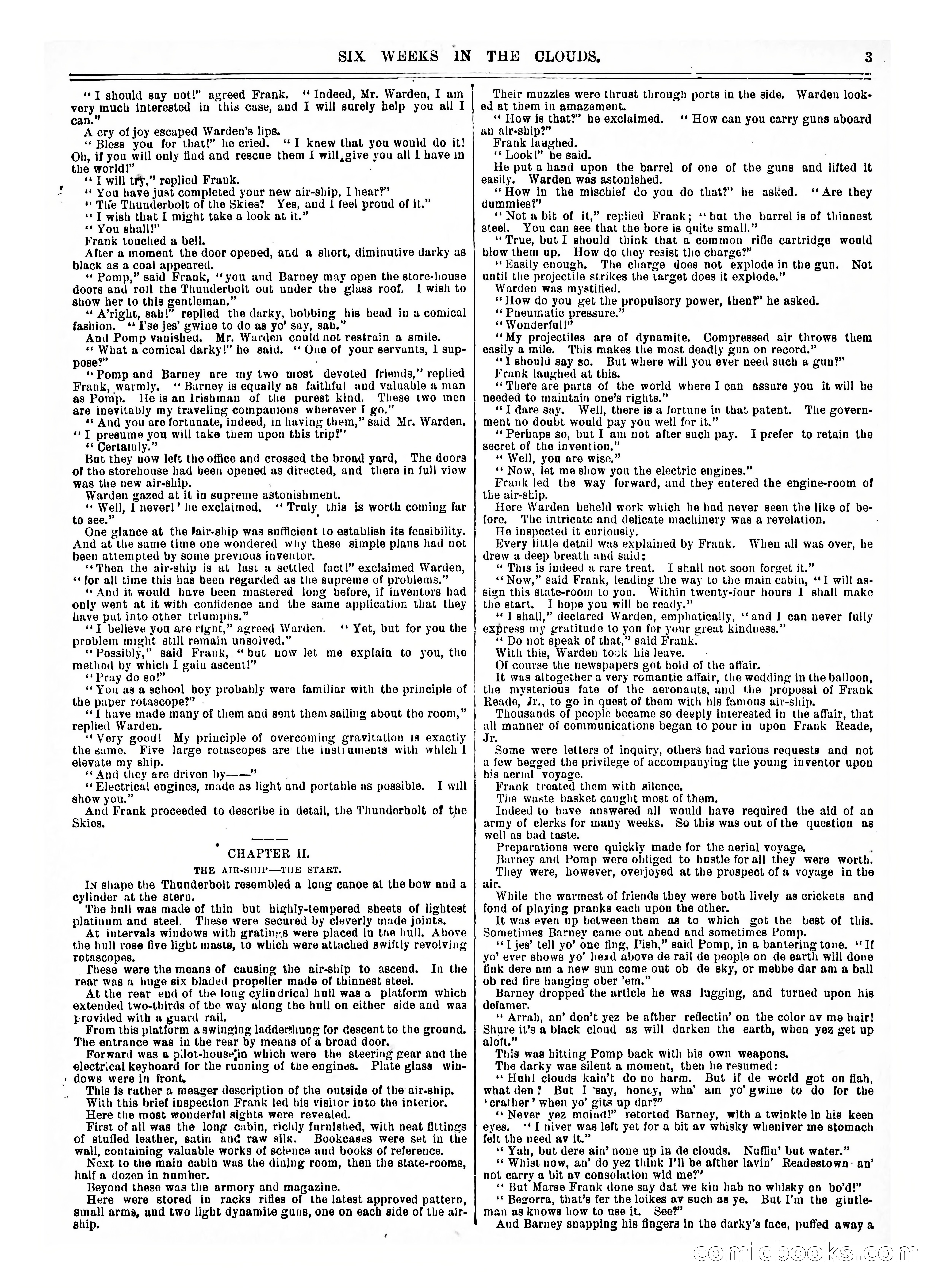 Frank Reade Library No. 73: Six Weeks in the Clouds — page 3 of 400