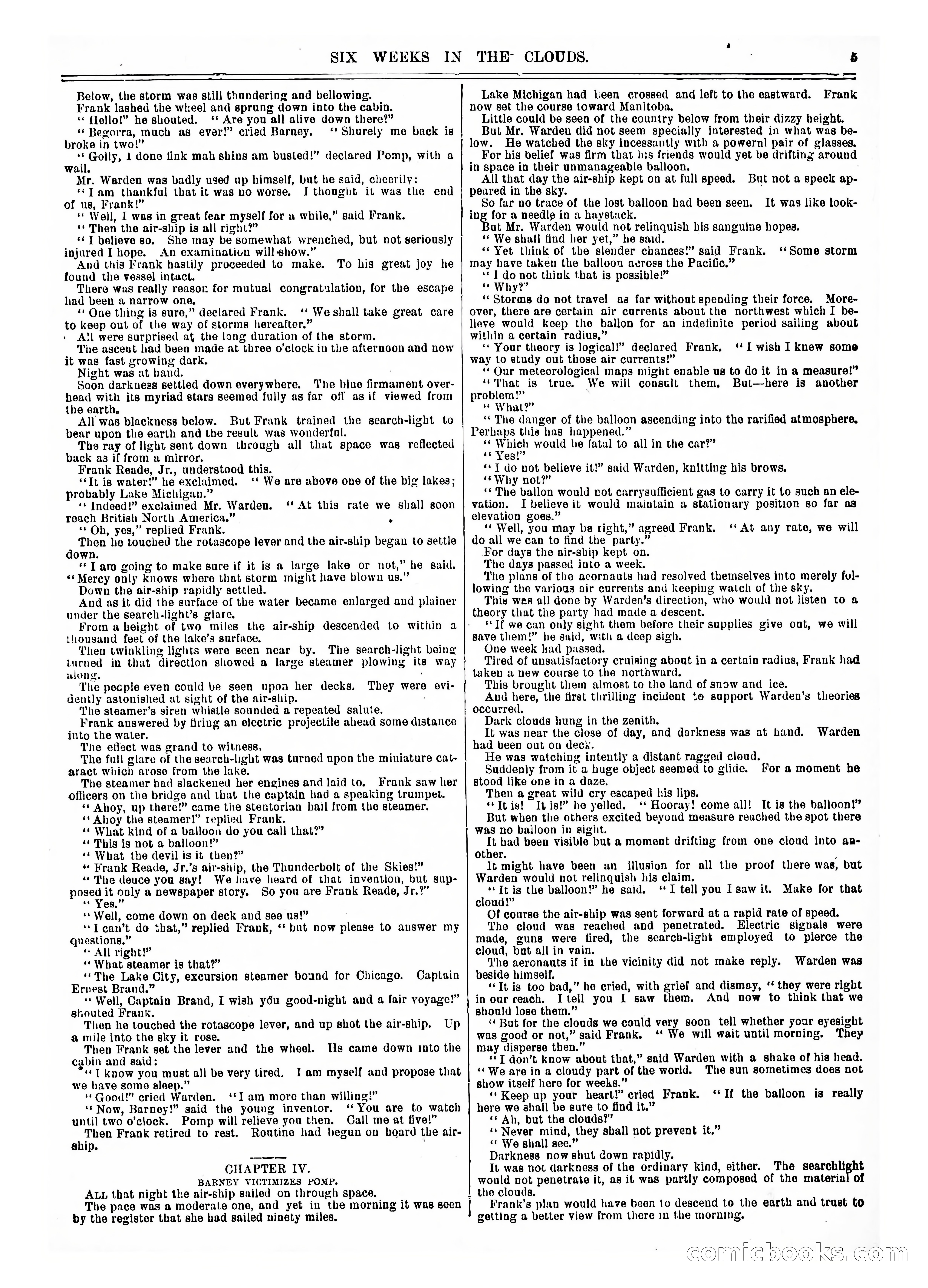 Frank Reade Library No. 73: Six Weeks in the Clouds — page 5 of 400