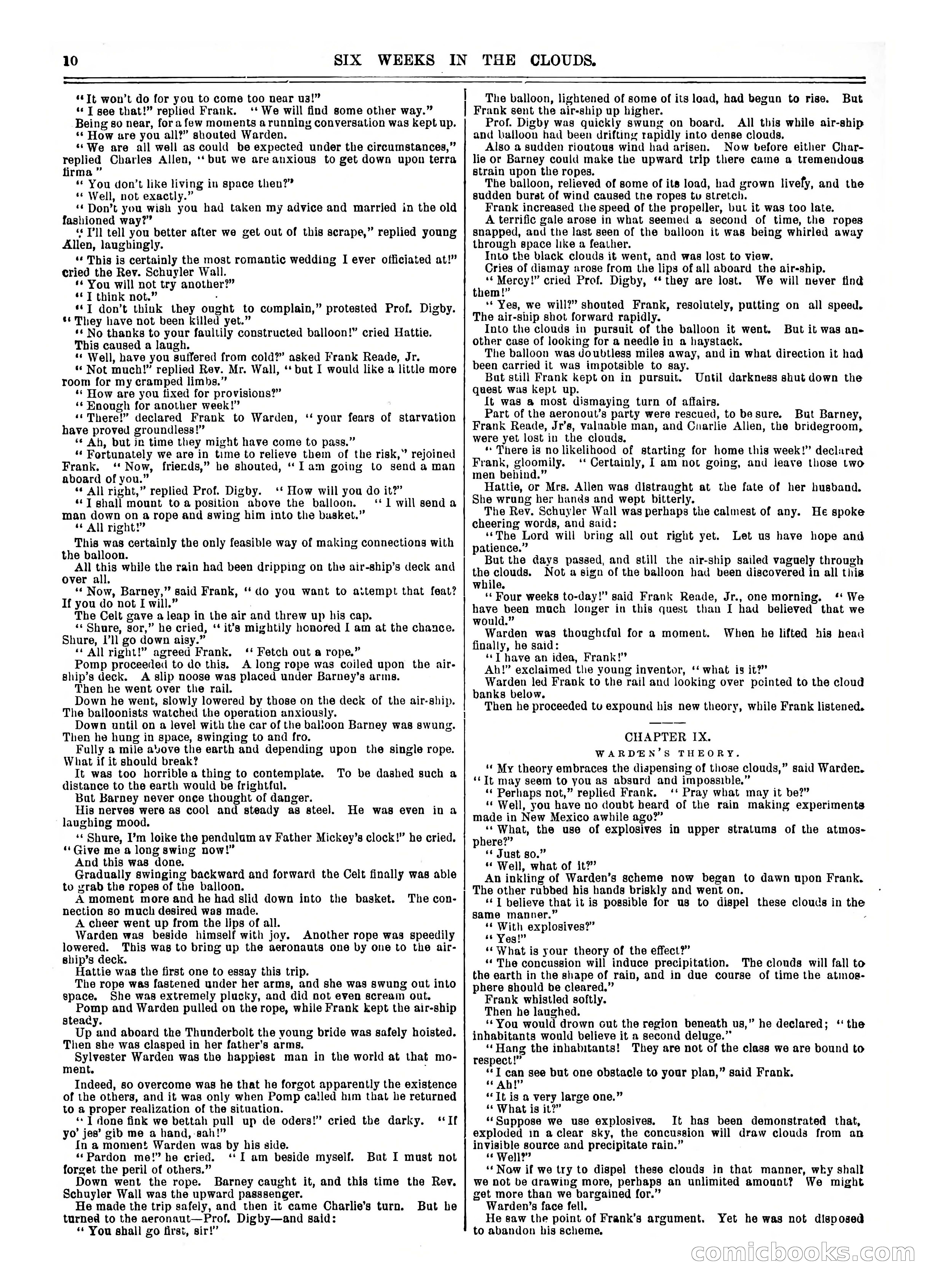 Frank Reade Library No. 73: Six Weeks in the Clouds — page 10 of 400