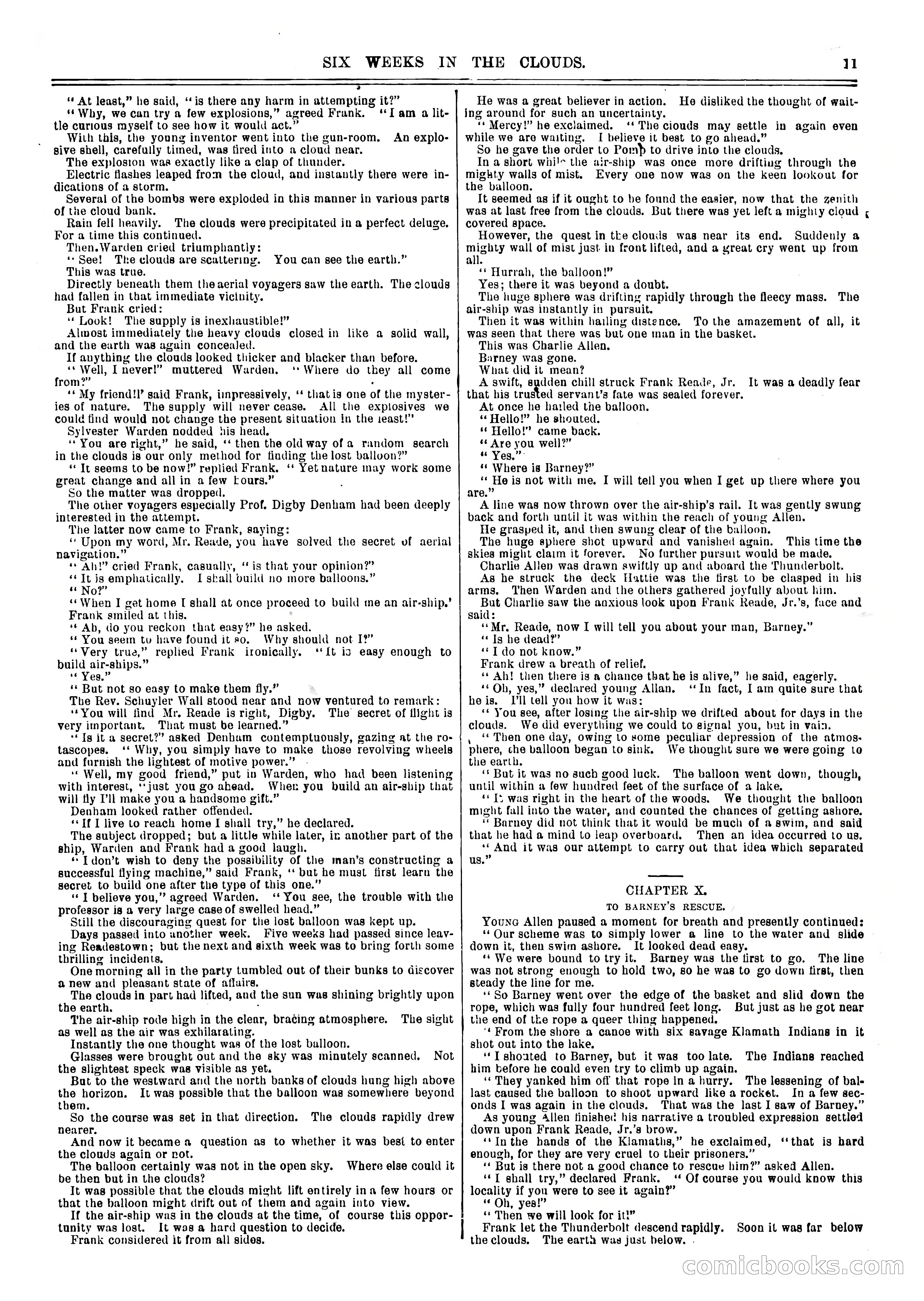 Frank Reade Library No. 73: Six Weeks in the Clouds — page 11 of 400