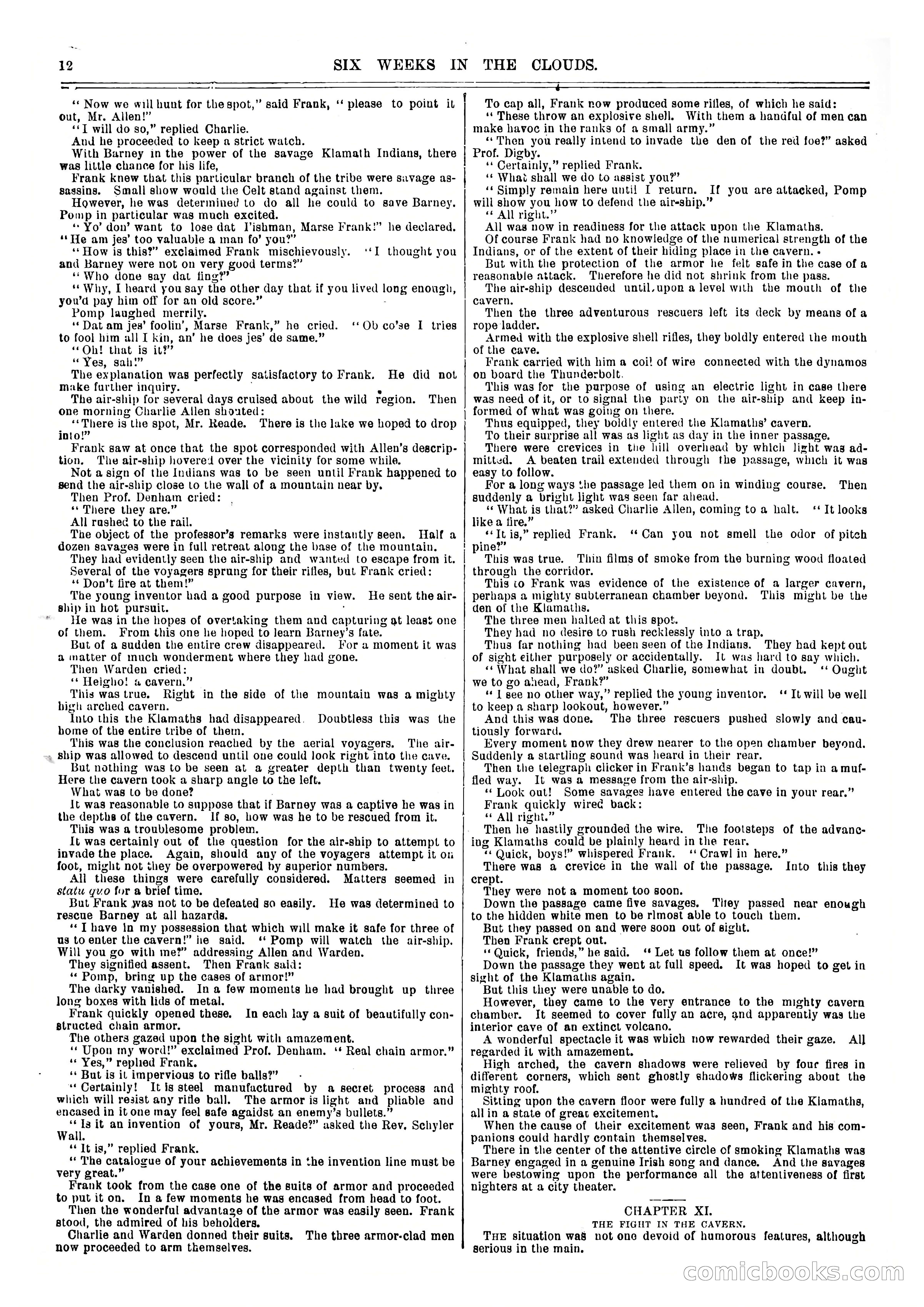 Frank Reade Library No. 73: Six Weeks in the Clouds — page 12 of 400
