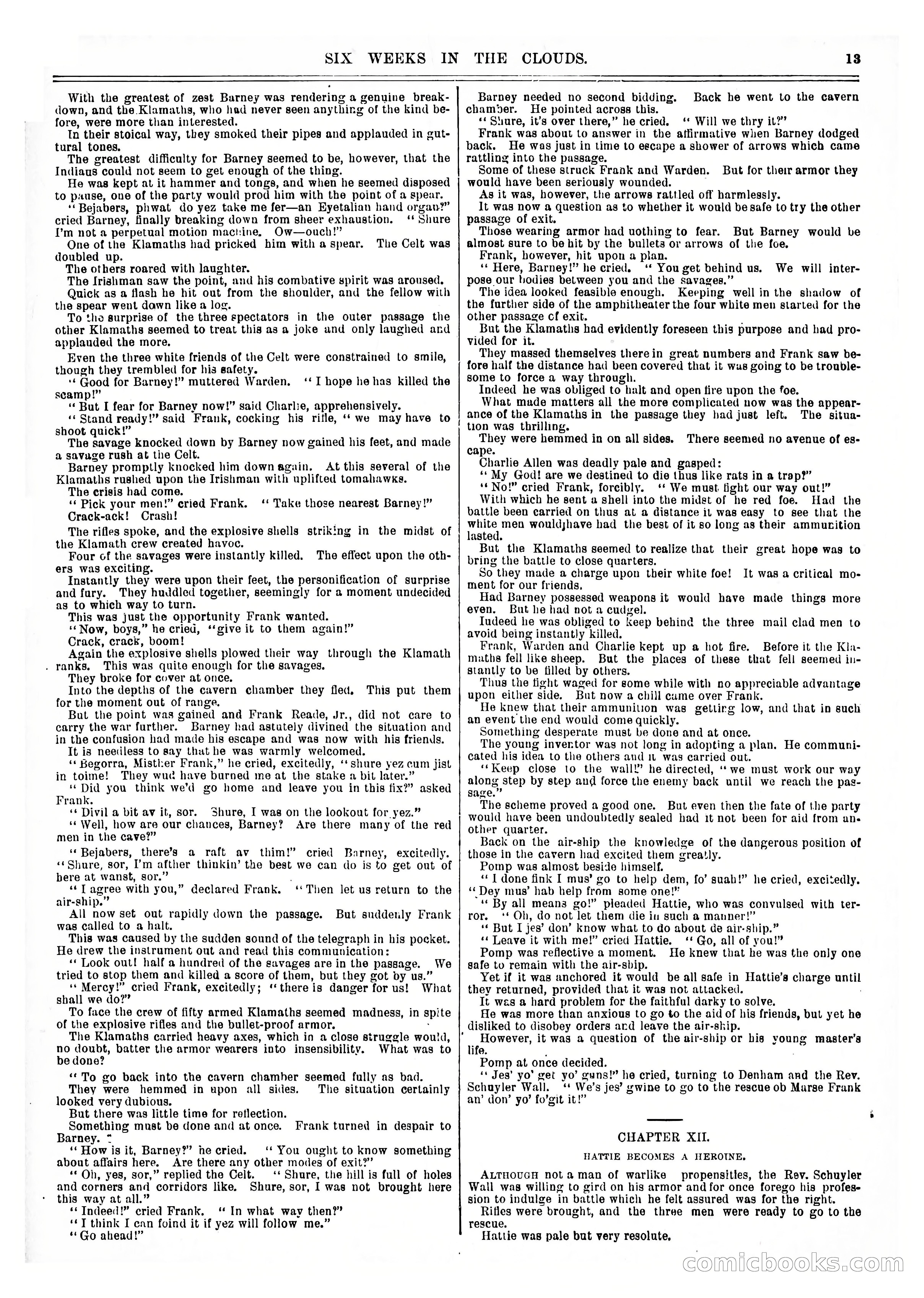 Frank Reade Library No. 73: Six Weeks in the Clouds — page 13 of 400