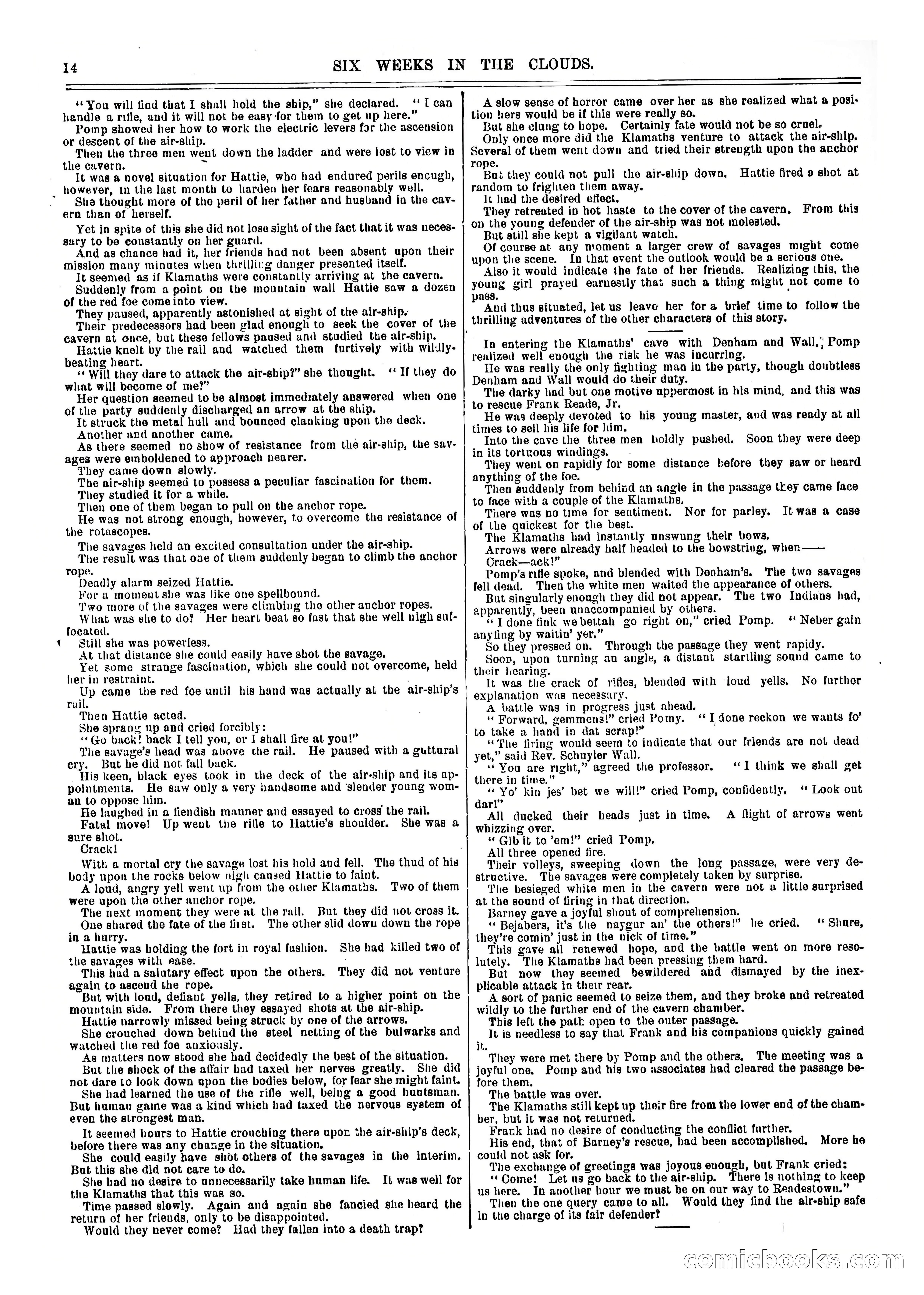 Frank Reade Library No. 73: Six Weeks in the Clouds — page 14 of 400