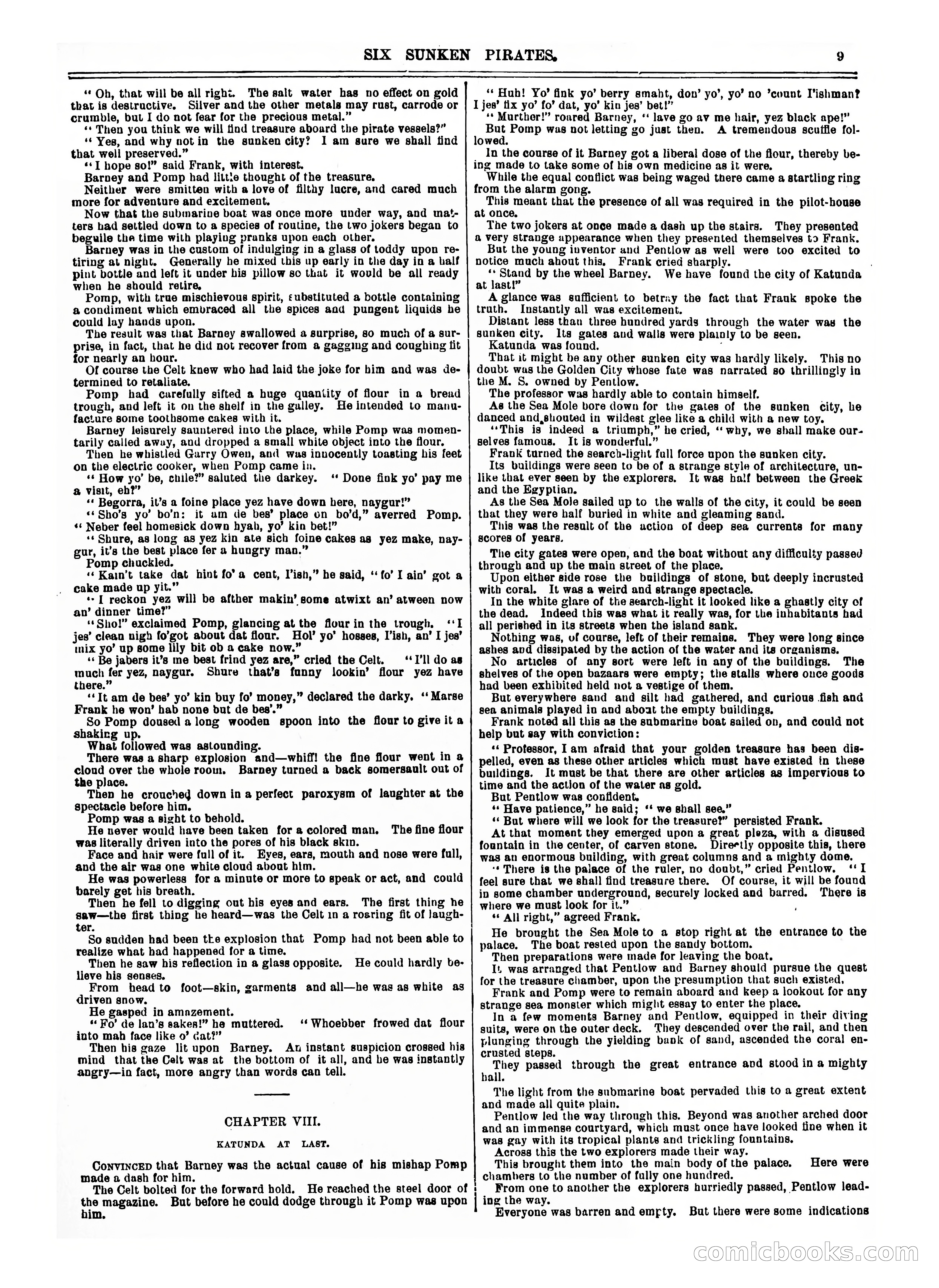 Frank Reade Library: Six Sunken Pirates — page 9 of 17