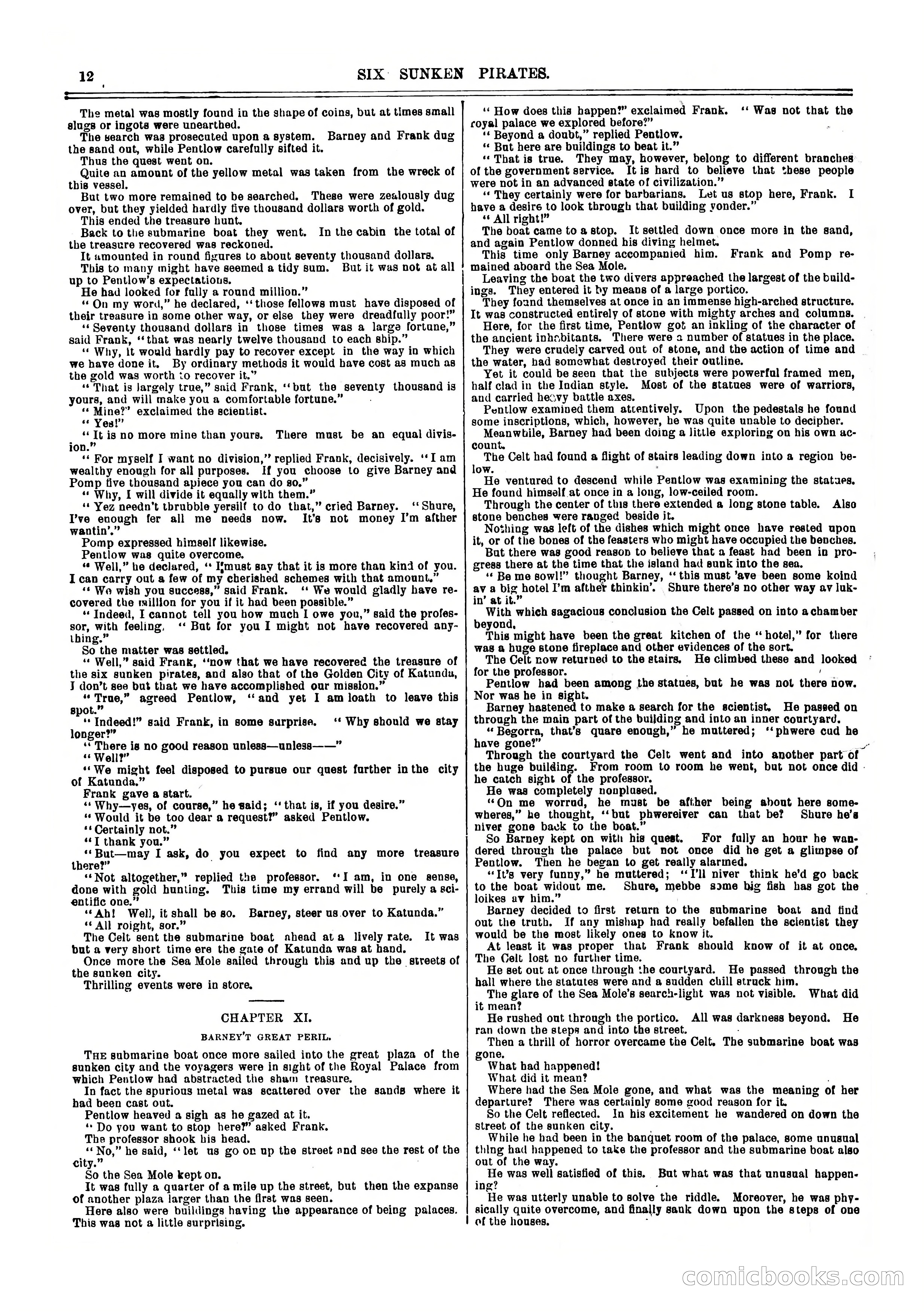 Frank Reade Library: Six Sunken Pirates — page 12 of 17