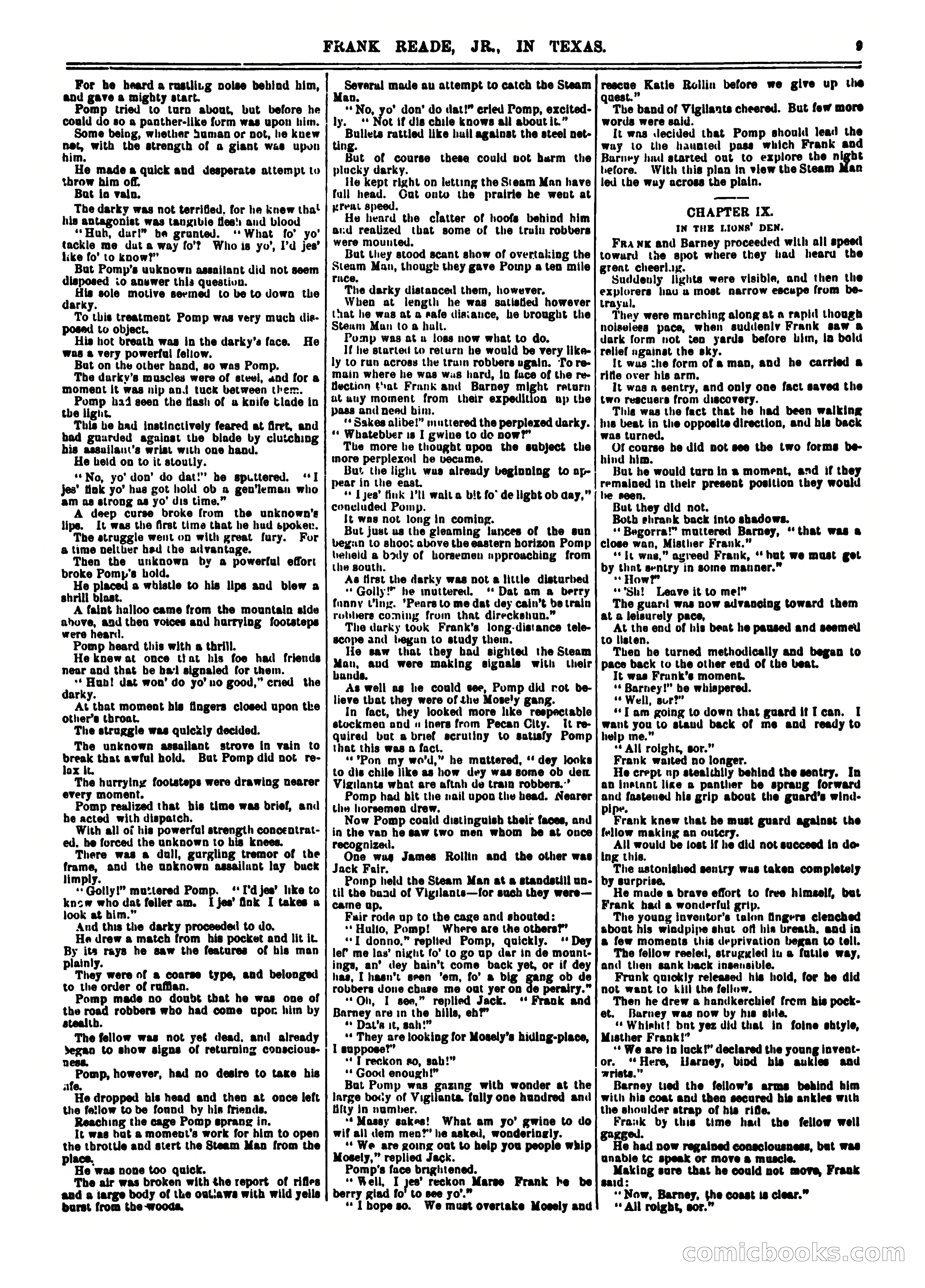 Frank Reade Library, Vol. VIII, No. 191 — page 9 of 16