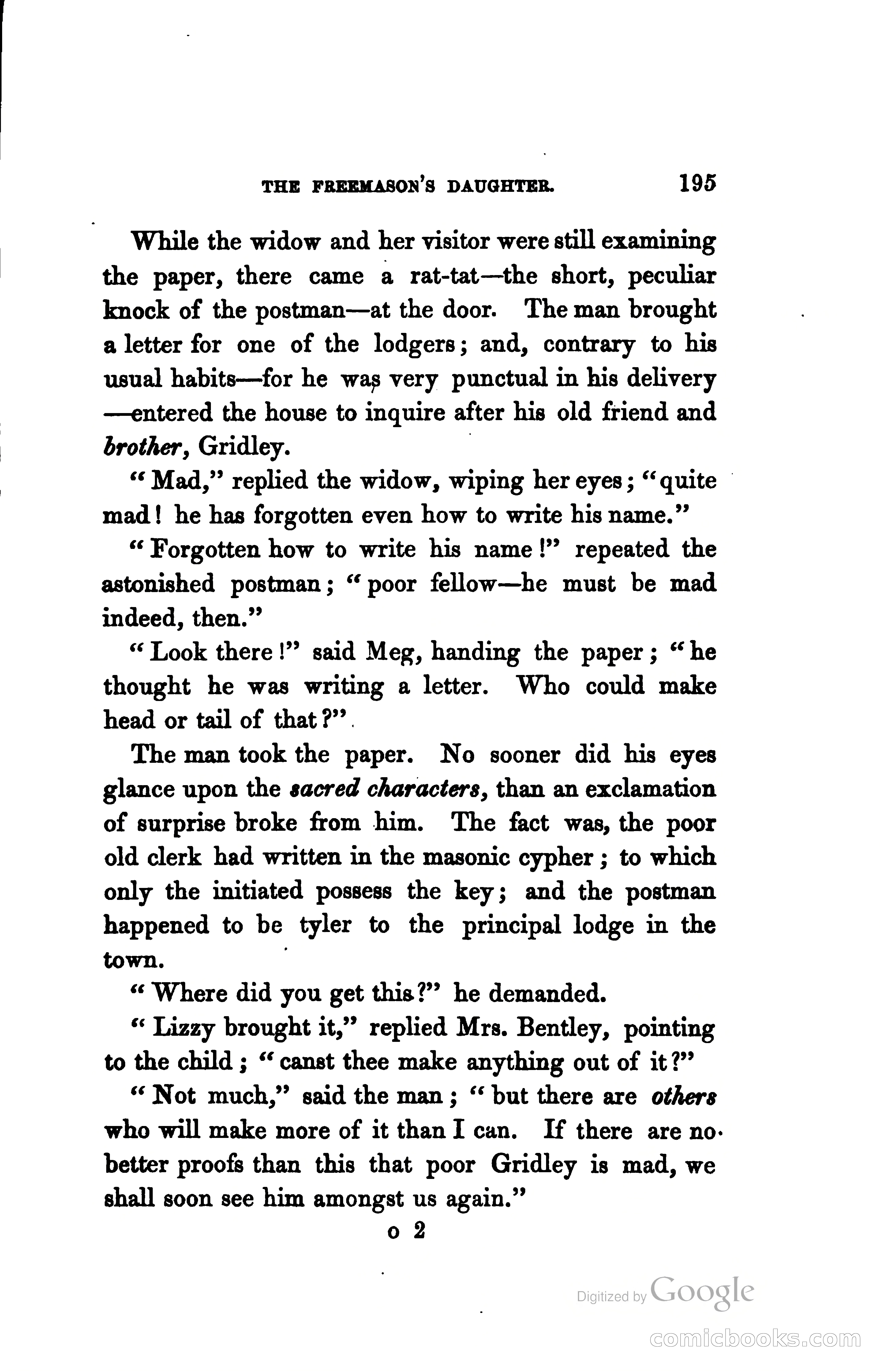 The Freemason's Daughter: A Novel — page 202 of 312